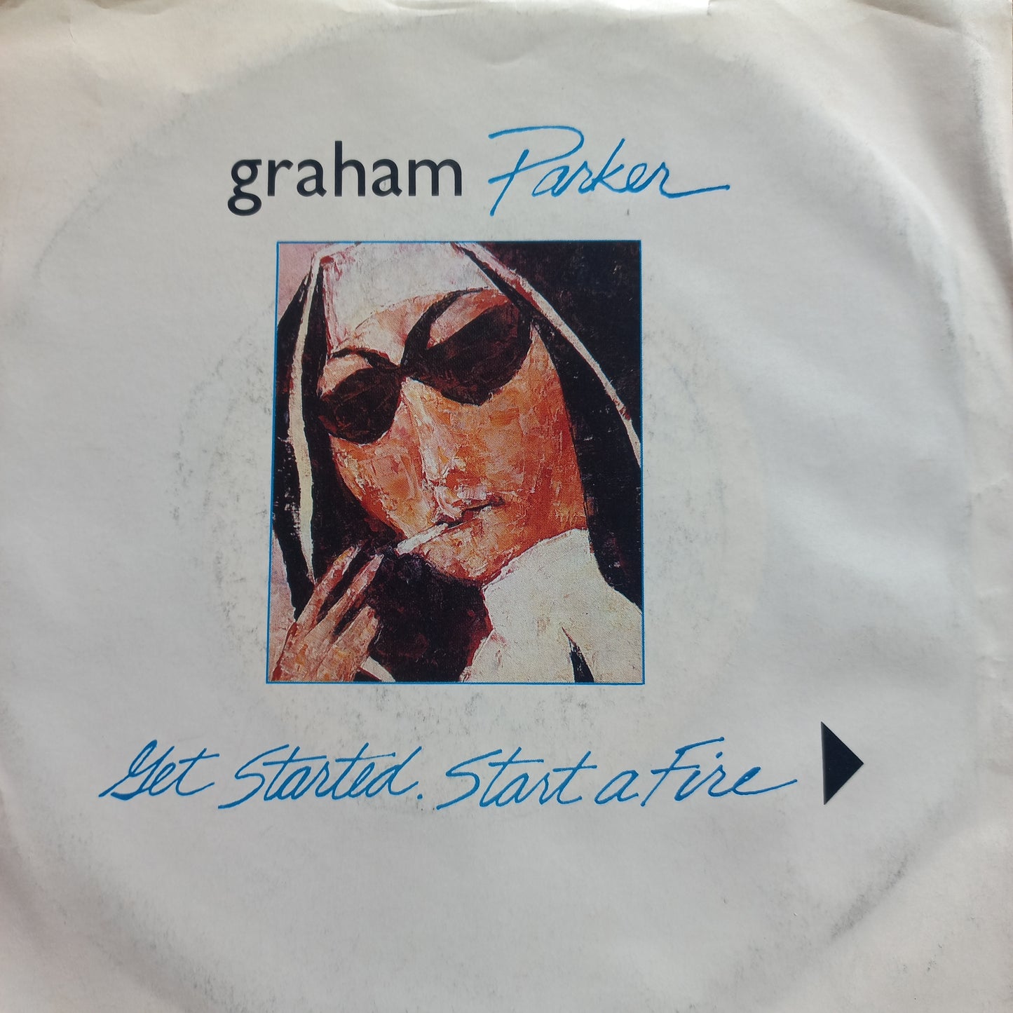 Graham Parker Get Started Start a Fire Simple 7" 2da. Mano Usado Muy Bien + VG+