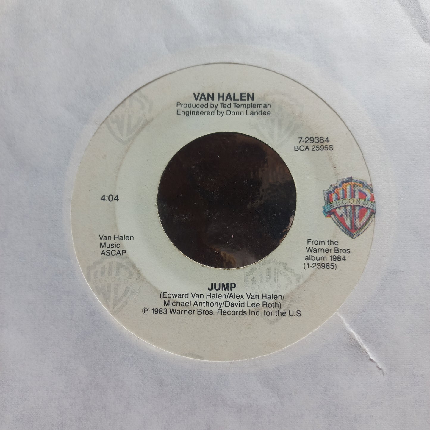 Van Halen Jump Simple 7" 2da. Mano Usado Muy Bien + VG+