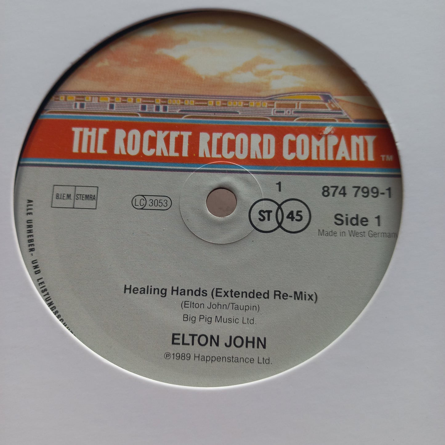 Elton John Healing Hands Maxi De Epoca VG+