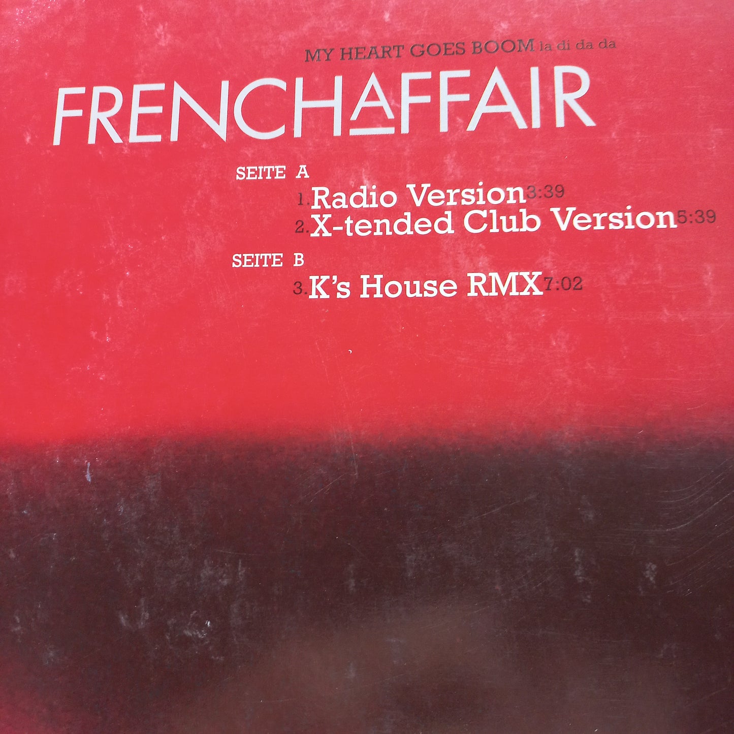 French Affair My Heart Goes Boom Maxi De Epoca VG+