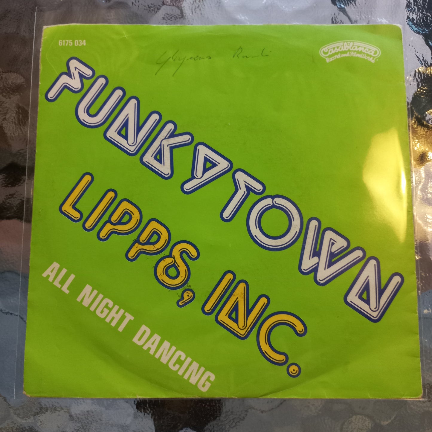 Lipps Inc Funkytown Simple 7" 2da. Mano VG +