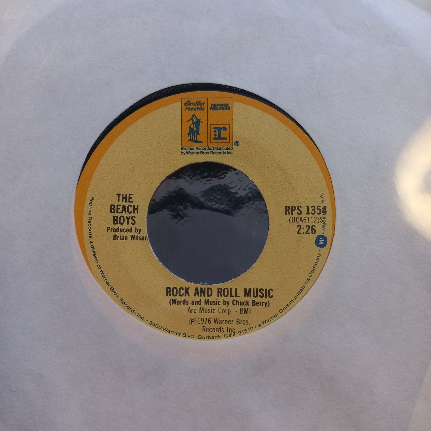 The Beach Boys Rock N Roll Music Simple 7" 2da. Mano Usado Muy Bien + VG+
