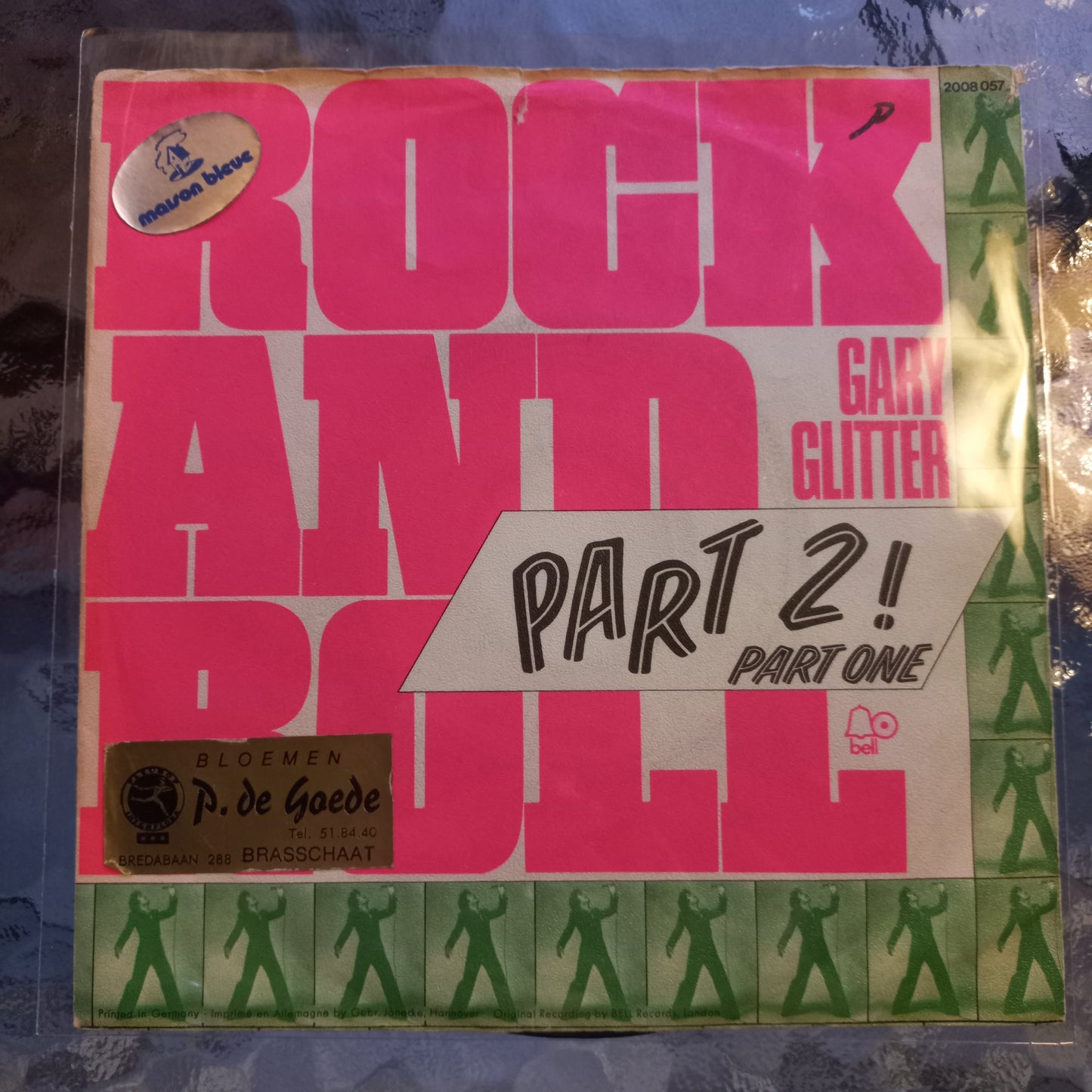 Gary Glitter Rock N Roll Part 2 Simple 7" 2da. Mano Usado Muy Bien + VG+