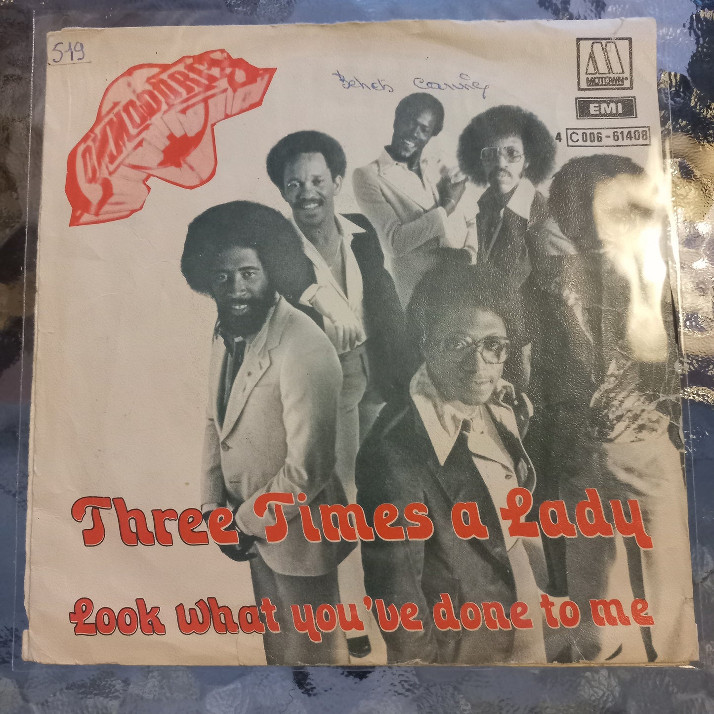 The Commodores Three Times a Lady Simple 7" 2da. Mano Usado Muy Bien