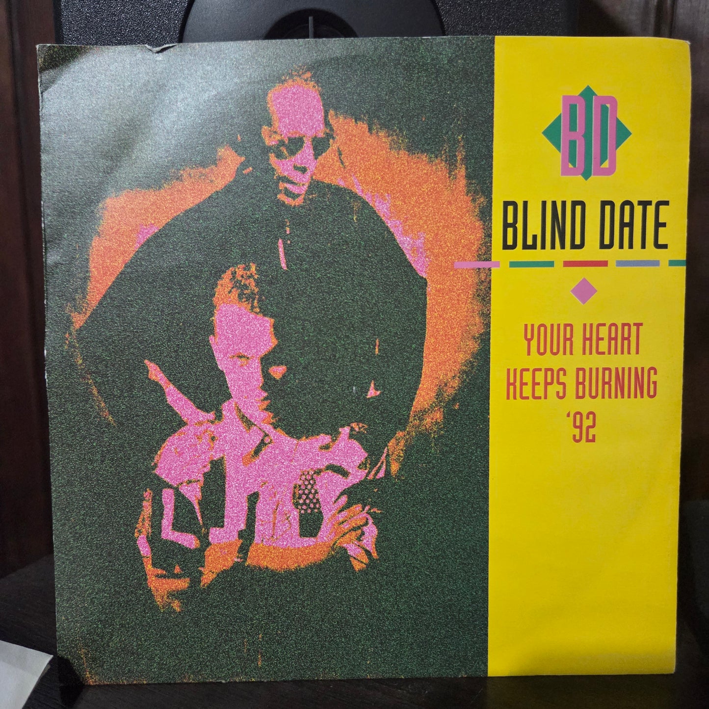 Blind Date Your Heart Keeps Burning Simple 7" 2da. Mano VG+