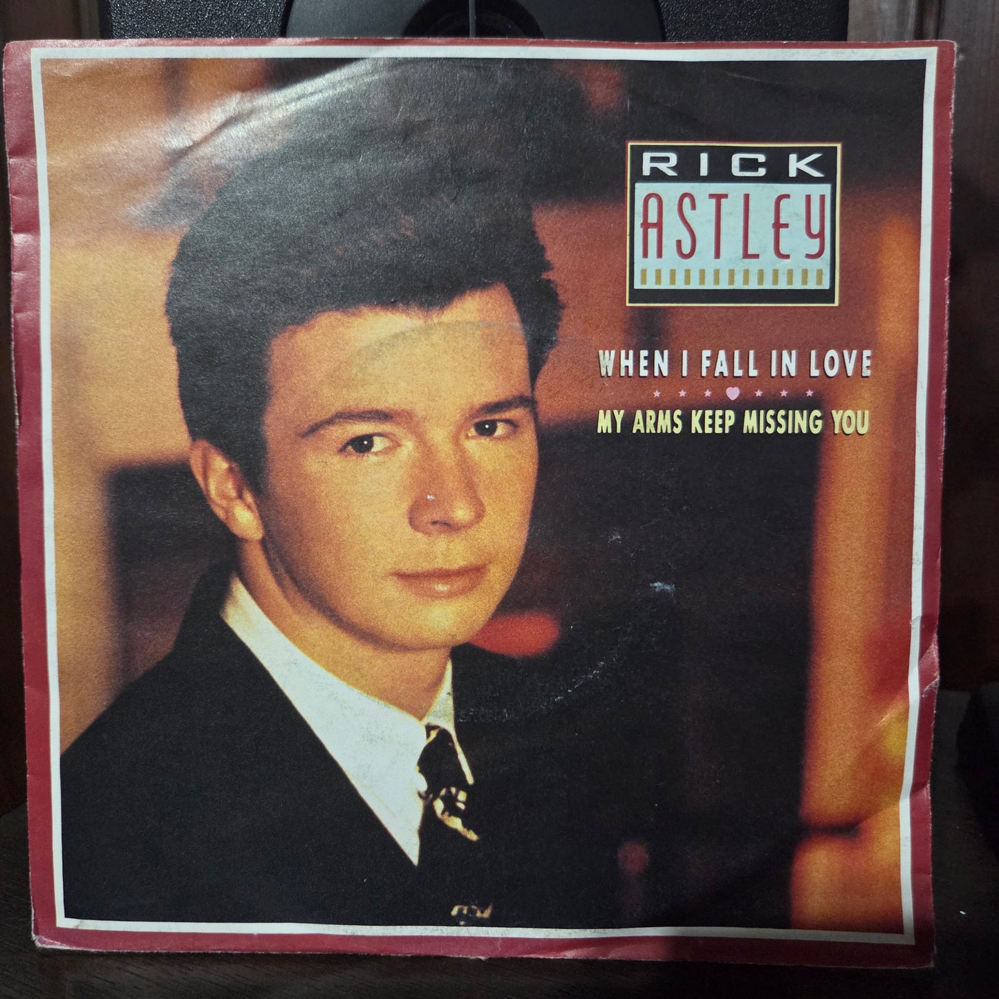 Rick Astley When I Fall In Love My Arms Keep Missing You Simple 7" 2da. Mano VG+