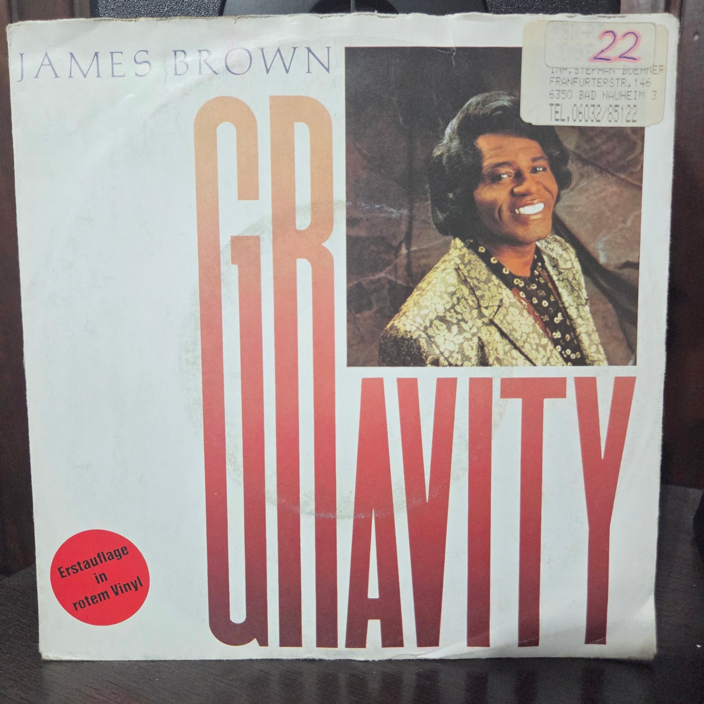 James Brown Gravity Simple 7" 2da. Mano VG+