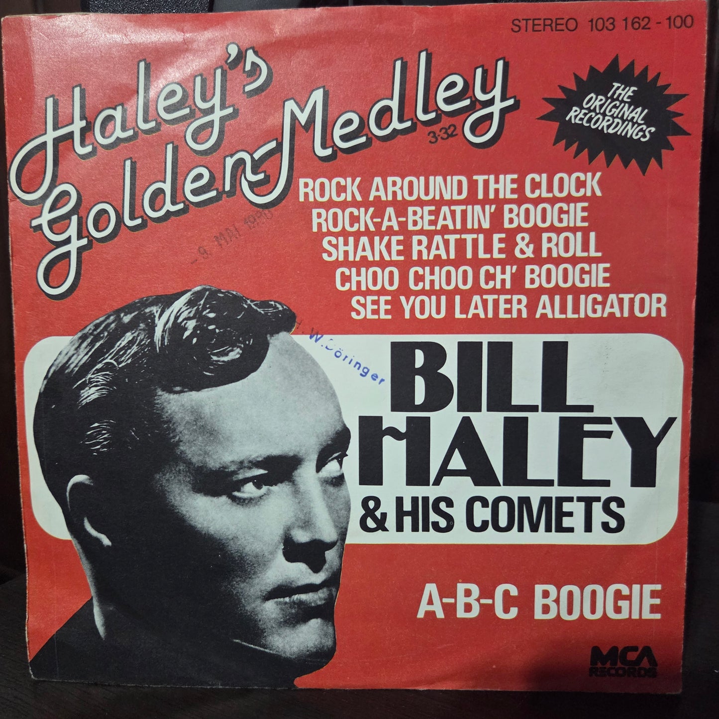 Bill Haley Bill Haleys Medley Simple 7" 2da. Mano VG+