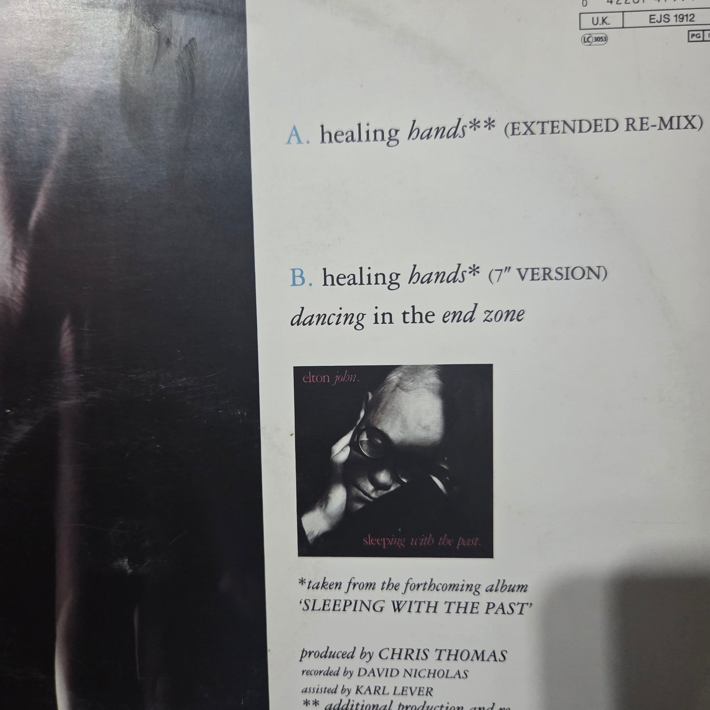 Elton John Healing Hands Maxi De Epoca VG+