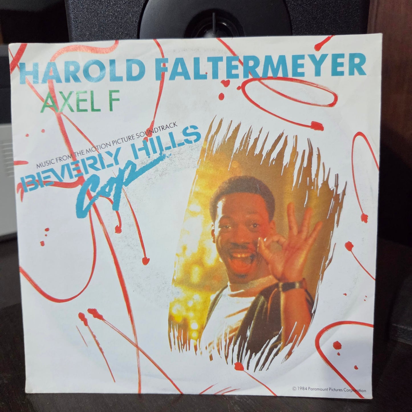Harold Faltermeyer Axel F Simple 7" 2da. Mano VG+