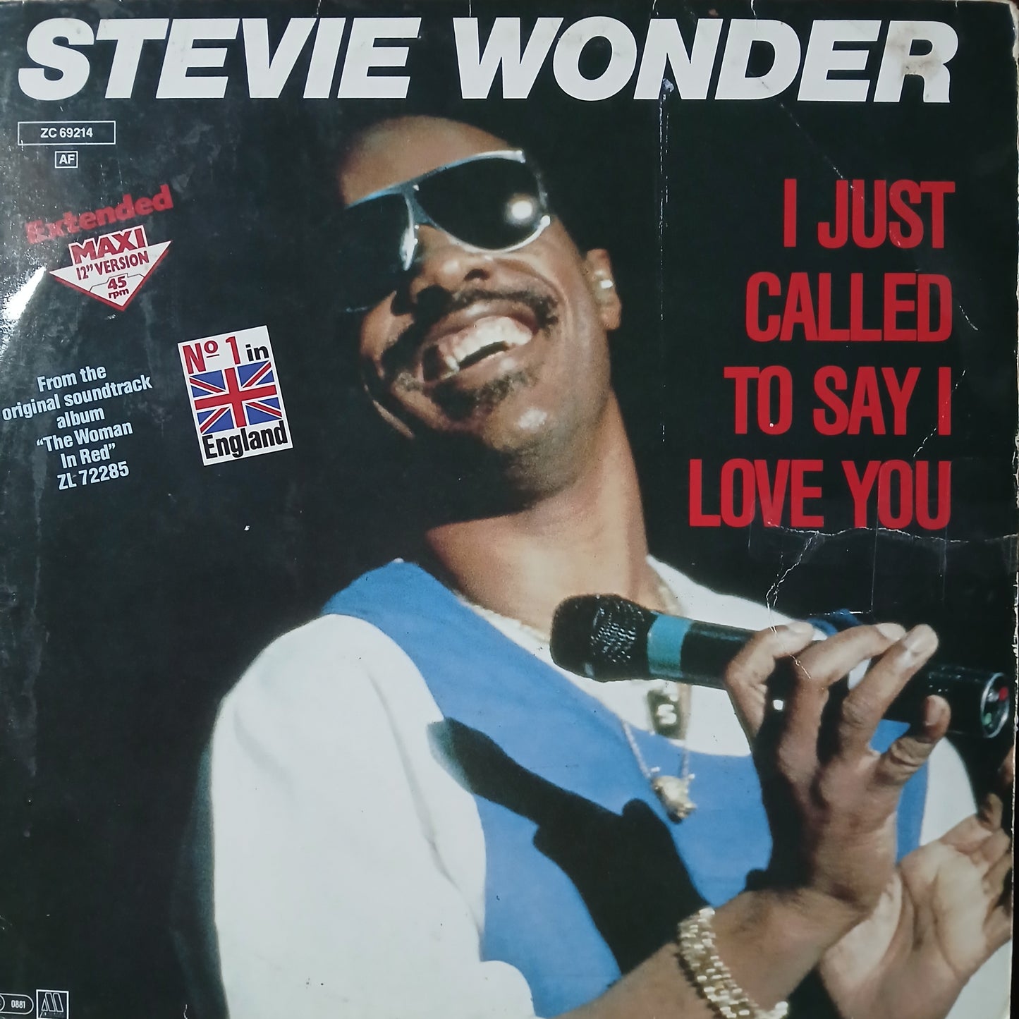 Stevie Wonder I Just Called to say I Love You Maxi De Epoca VG+