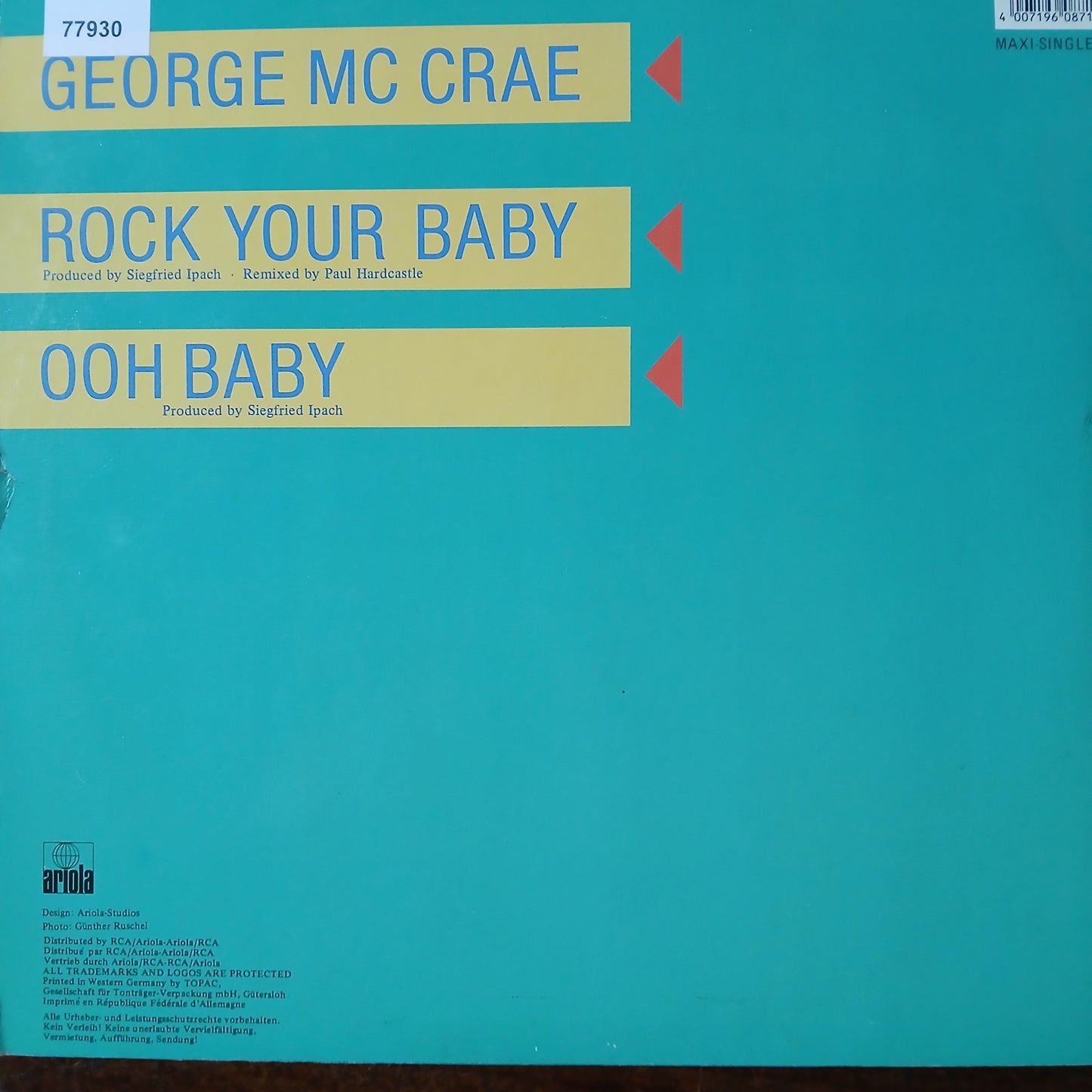 George Mc Rae Rock Your Babe Maxi De Epoca VG+