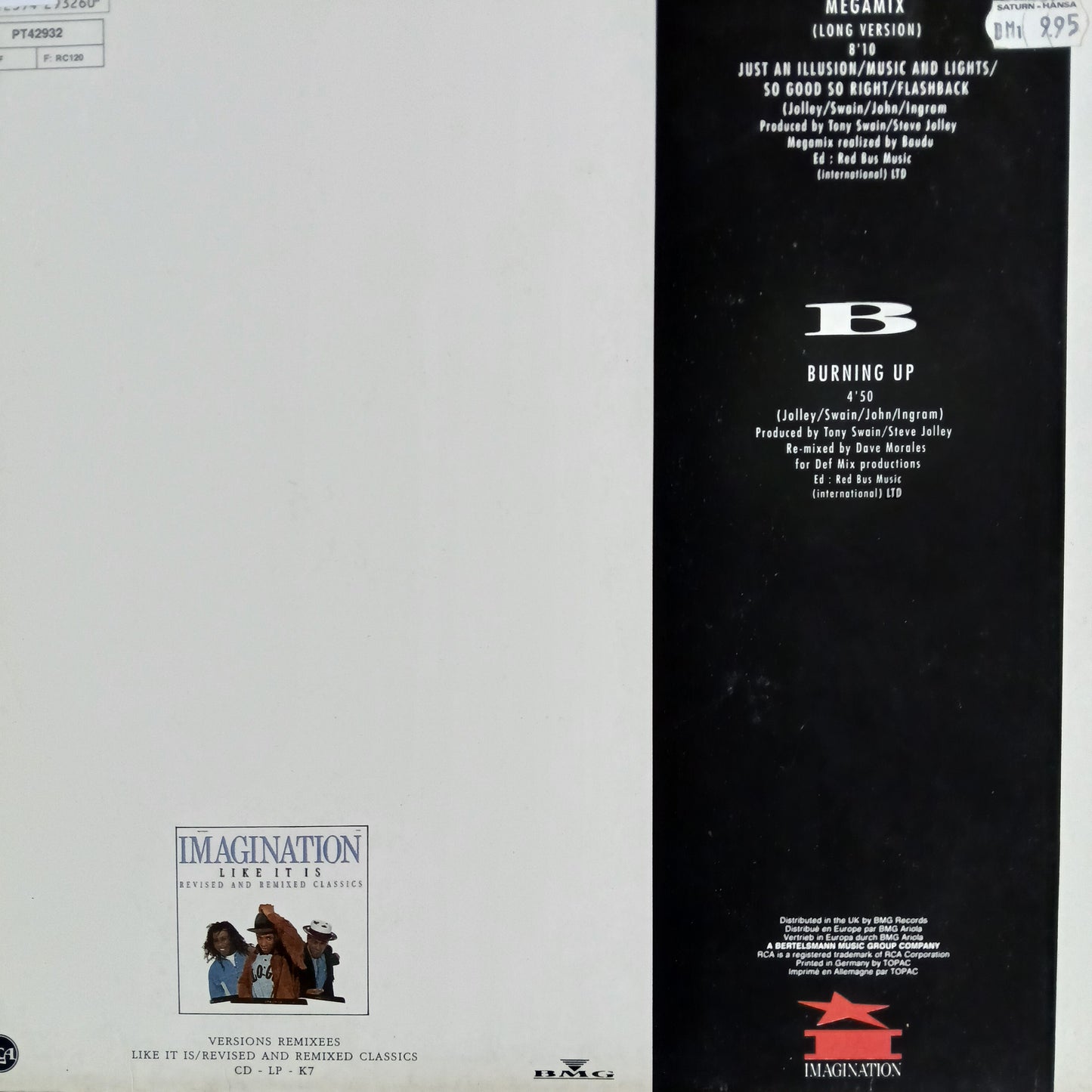 Imagination Megamix Maxi De Epoca VG+