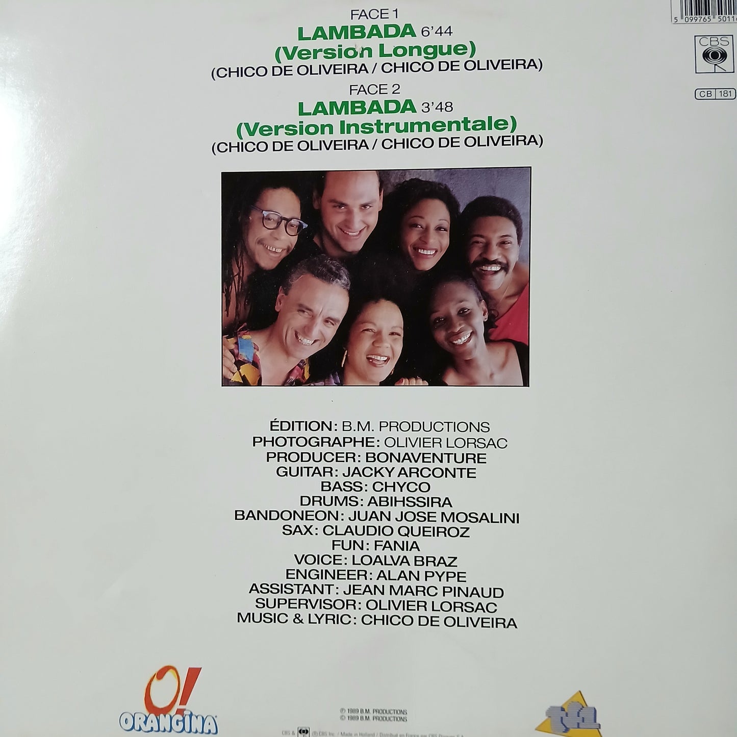 Kaoma Lambada Maxi De Epoca VG+
