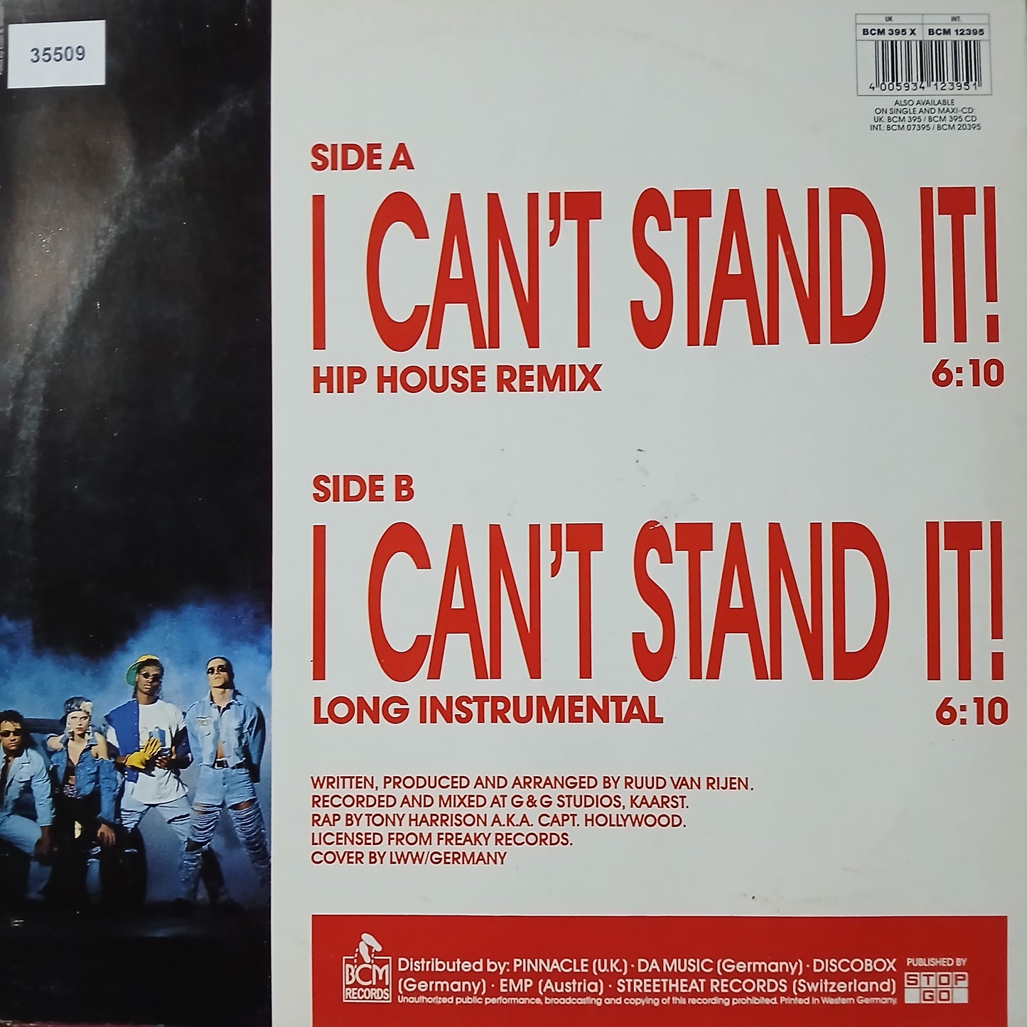 Twenty 4 Seven I Cant Stand It Maxi De Epoca VG+