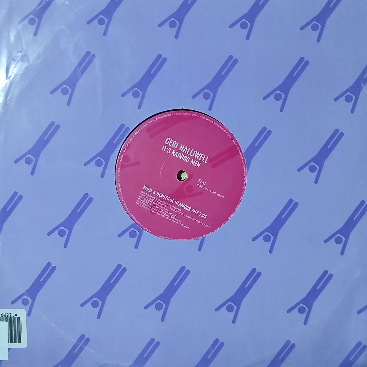 Geri Halliwell Its Raining Men Maxi De Epoca VG+