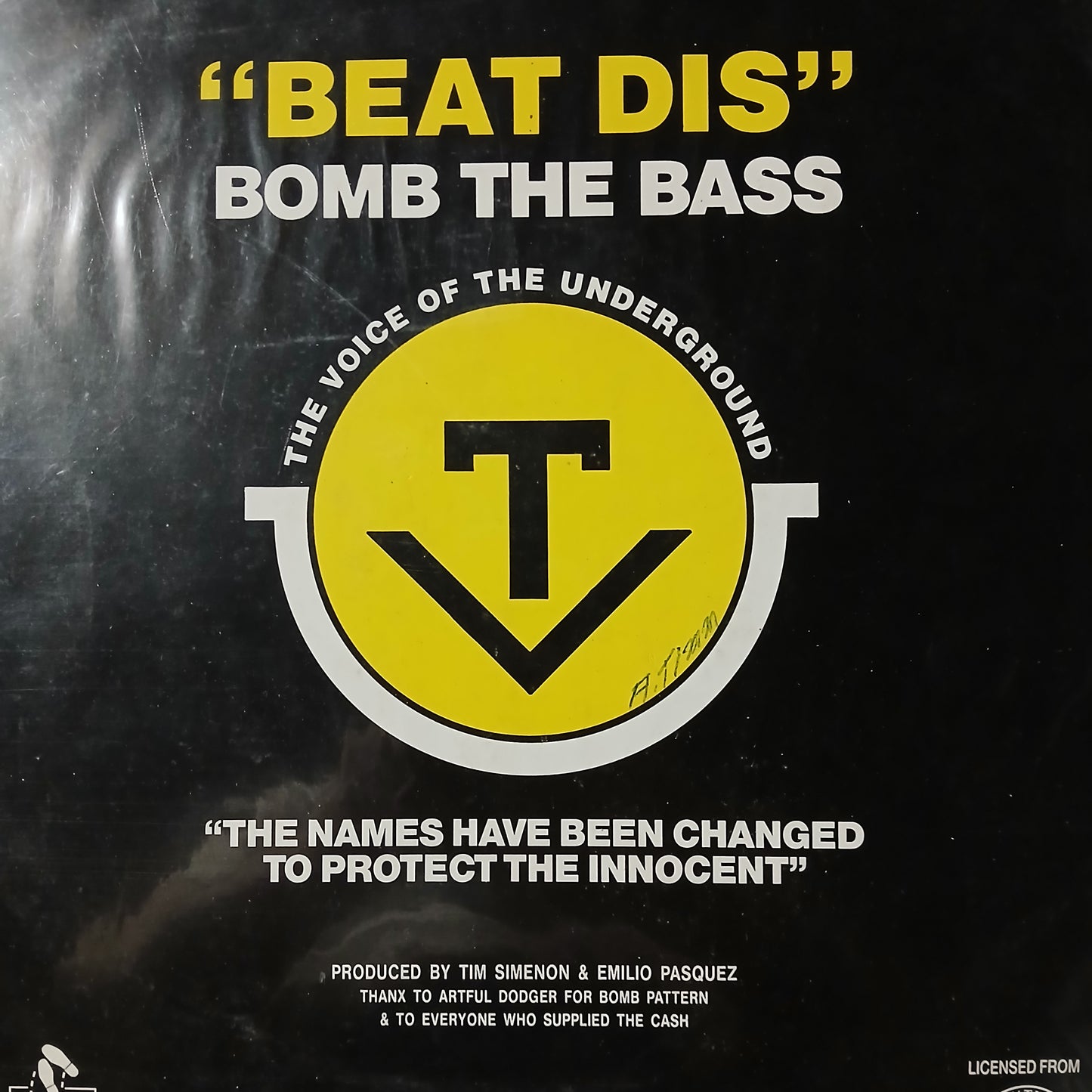 Beat This Bomb the Bass Maxi De Epoca VG+