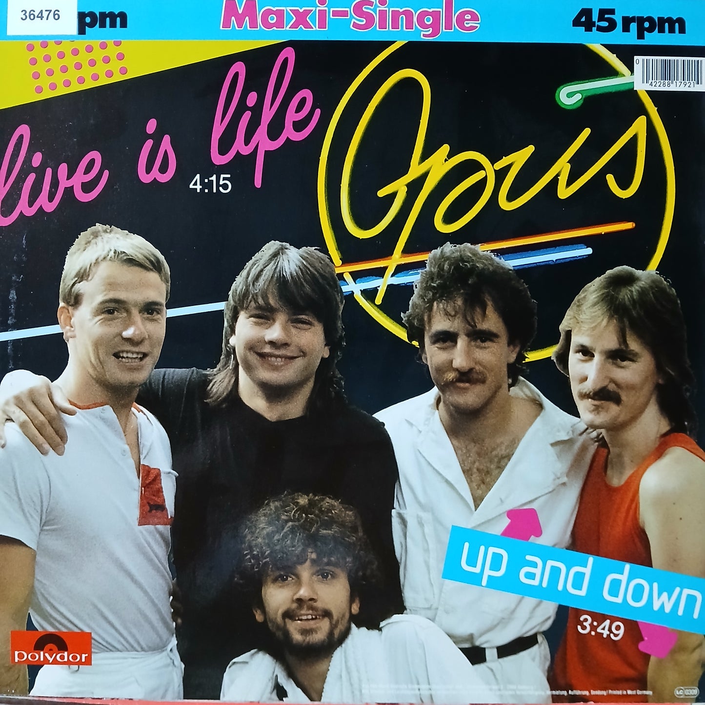 Opus Live is Life Maxi De Epoca VG+