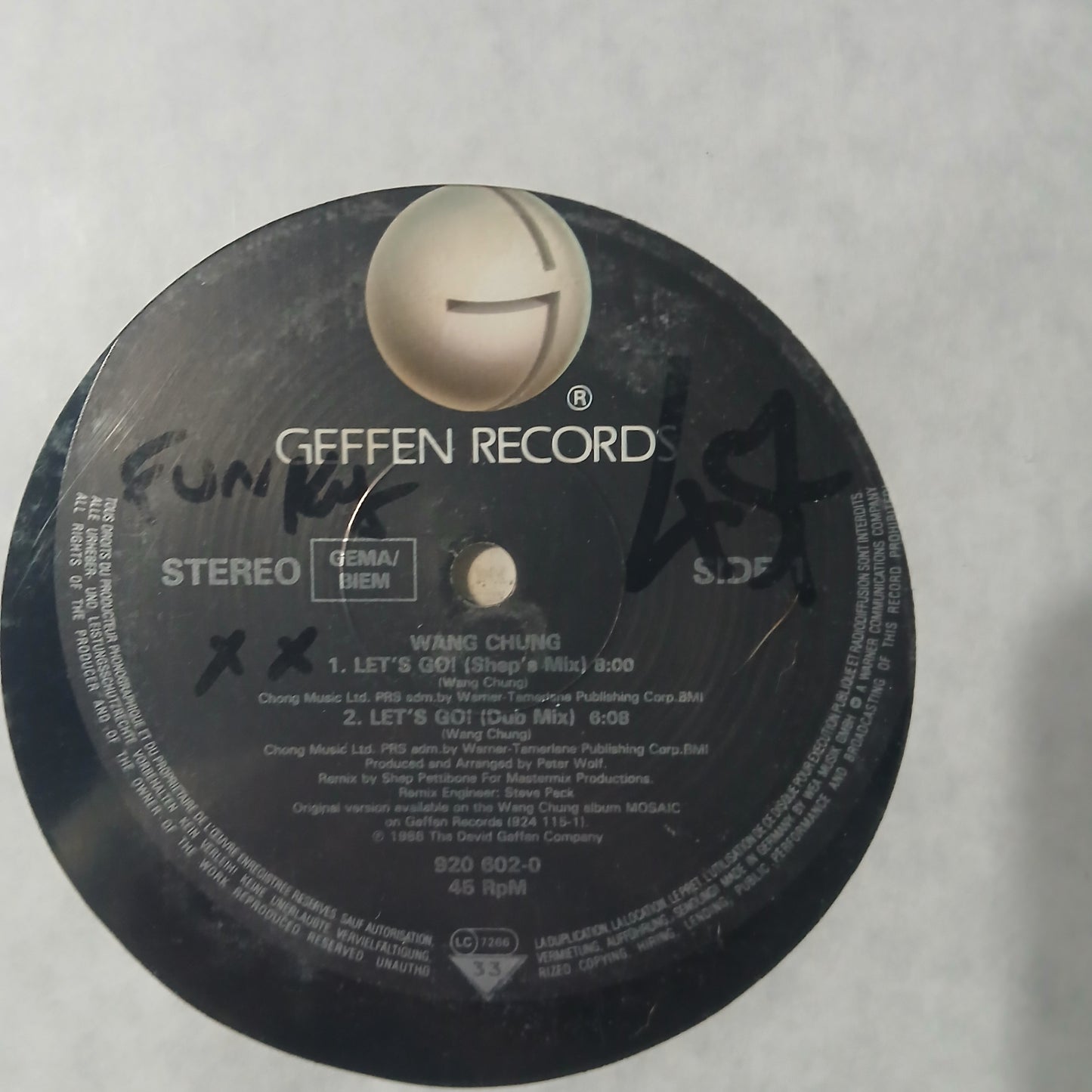 Wang Chung Lets Go Maxi De Epoca VG+