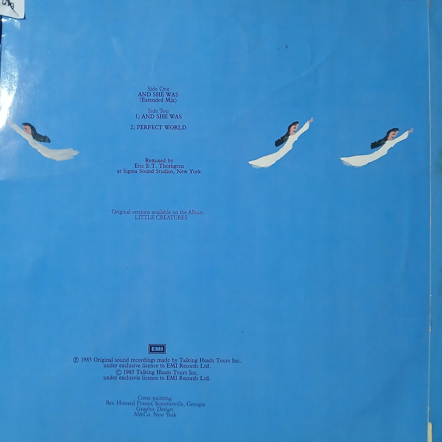 Talking Heads And She Was Maxi De Epoca VG+