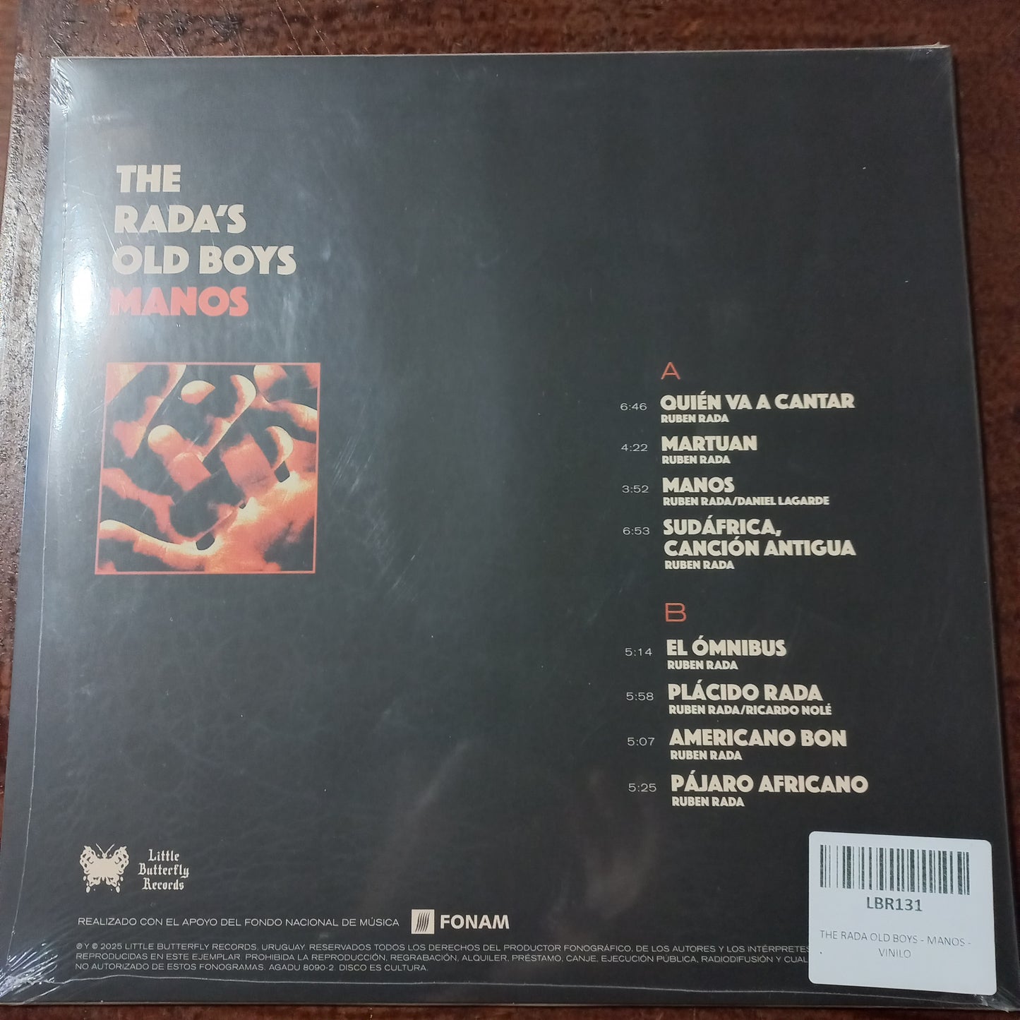 Rada Old Boys Manos LP Nuevo Cerrado