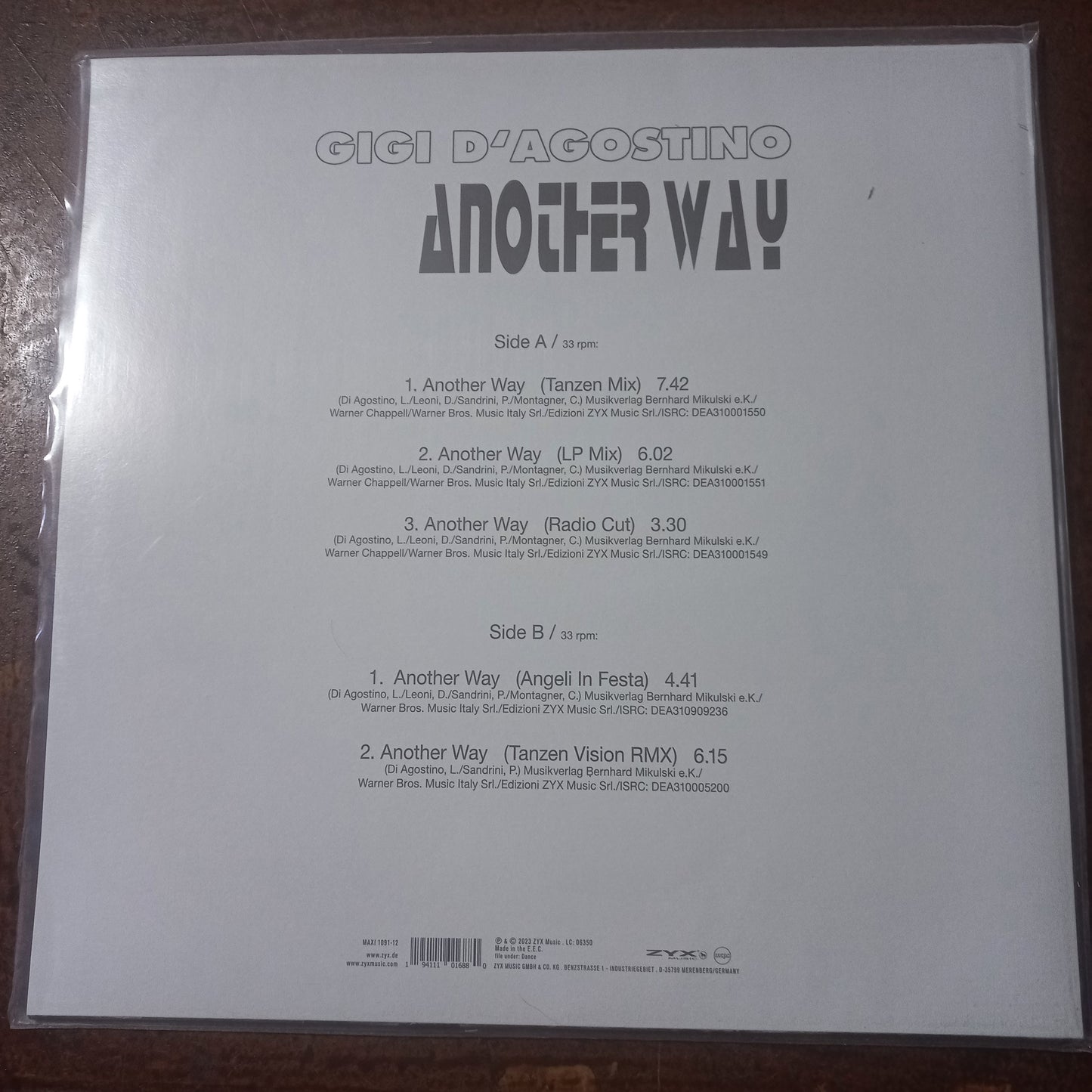 Gigi D Agostino Another Way Maxi Cerrado Nuevo de Fabrica
