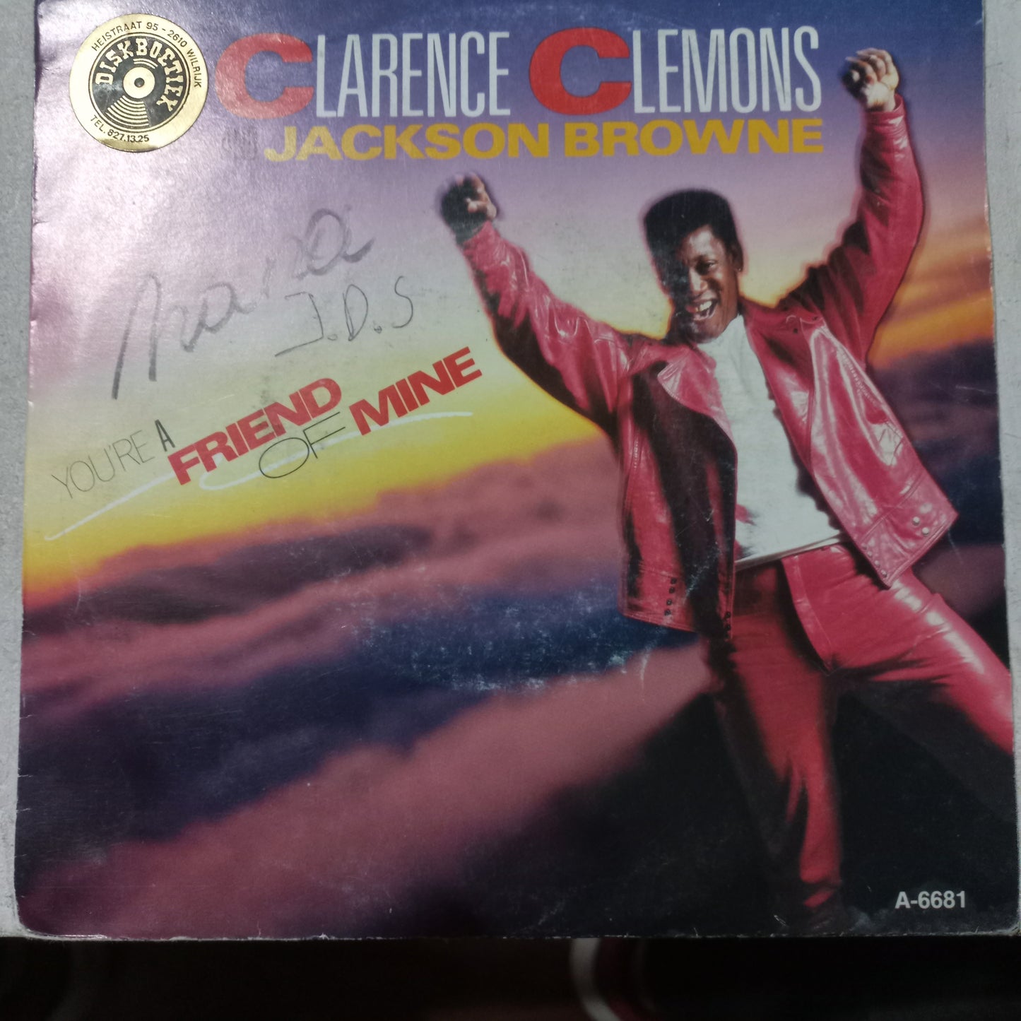 Clarence Clemons You Are A Friend Of Mine Simple 7" Vg+ De Epoca