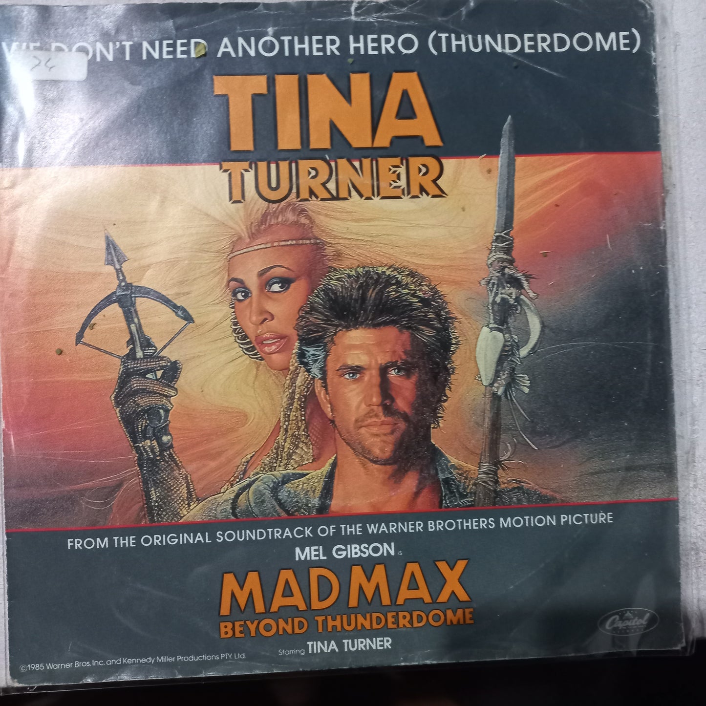 Tina Turner We dont need another Hero Simple 7" De Epoca VG+