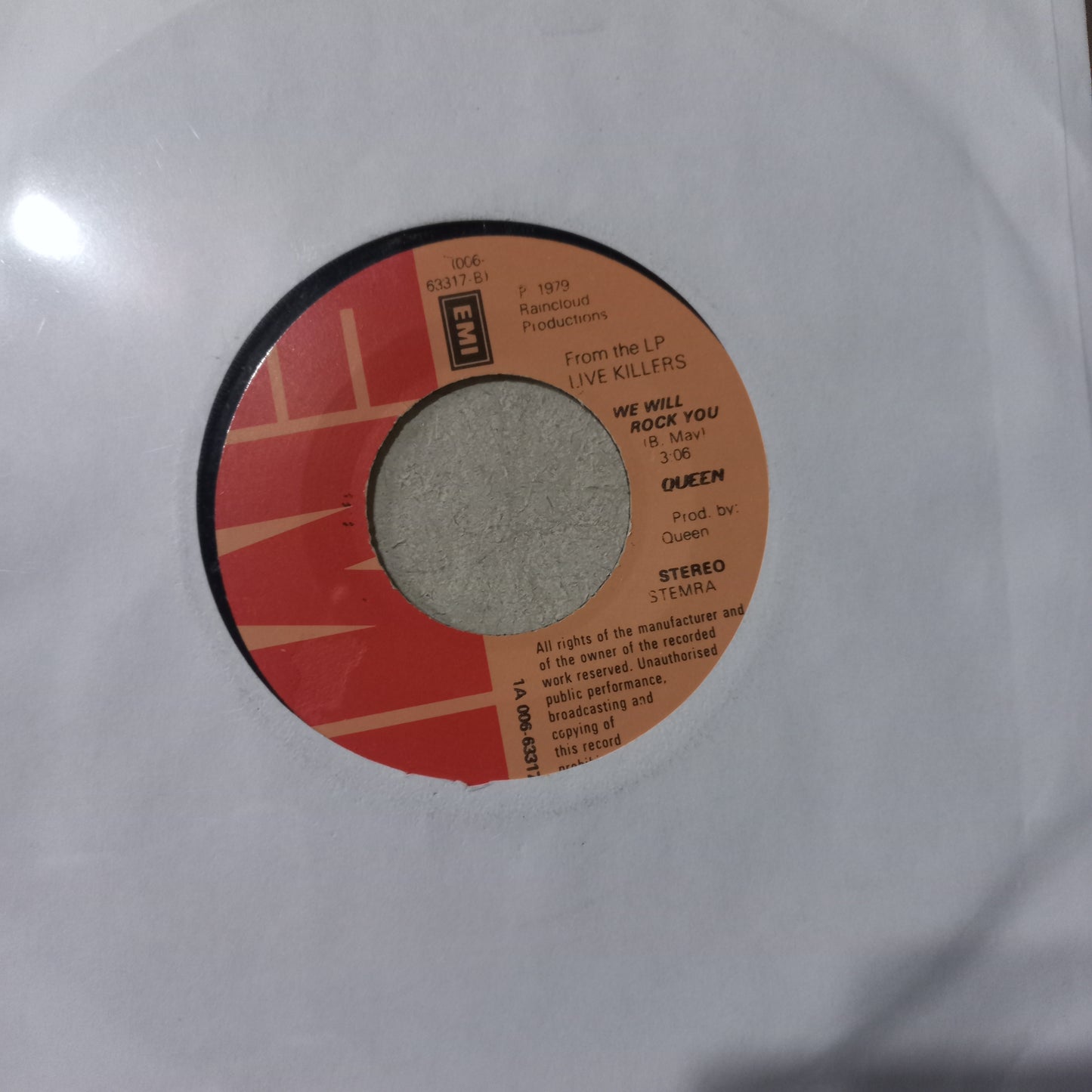 Queen Crazy Little Thing Called Love / We Will Rock You Simple 7" De Epoca VG+