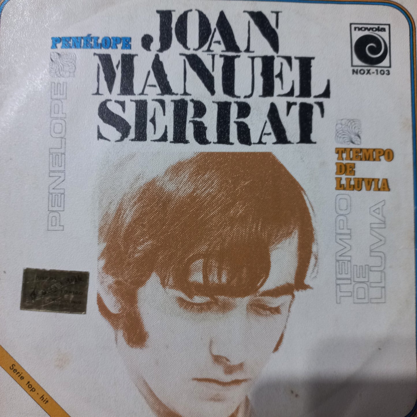 Joan Manuel Serrat Penelope / Tiempo De Lluvia Simple 7" Vg+ De Epoca