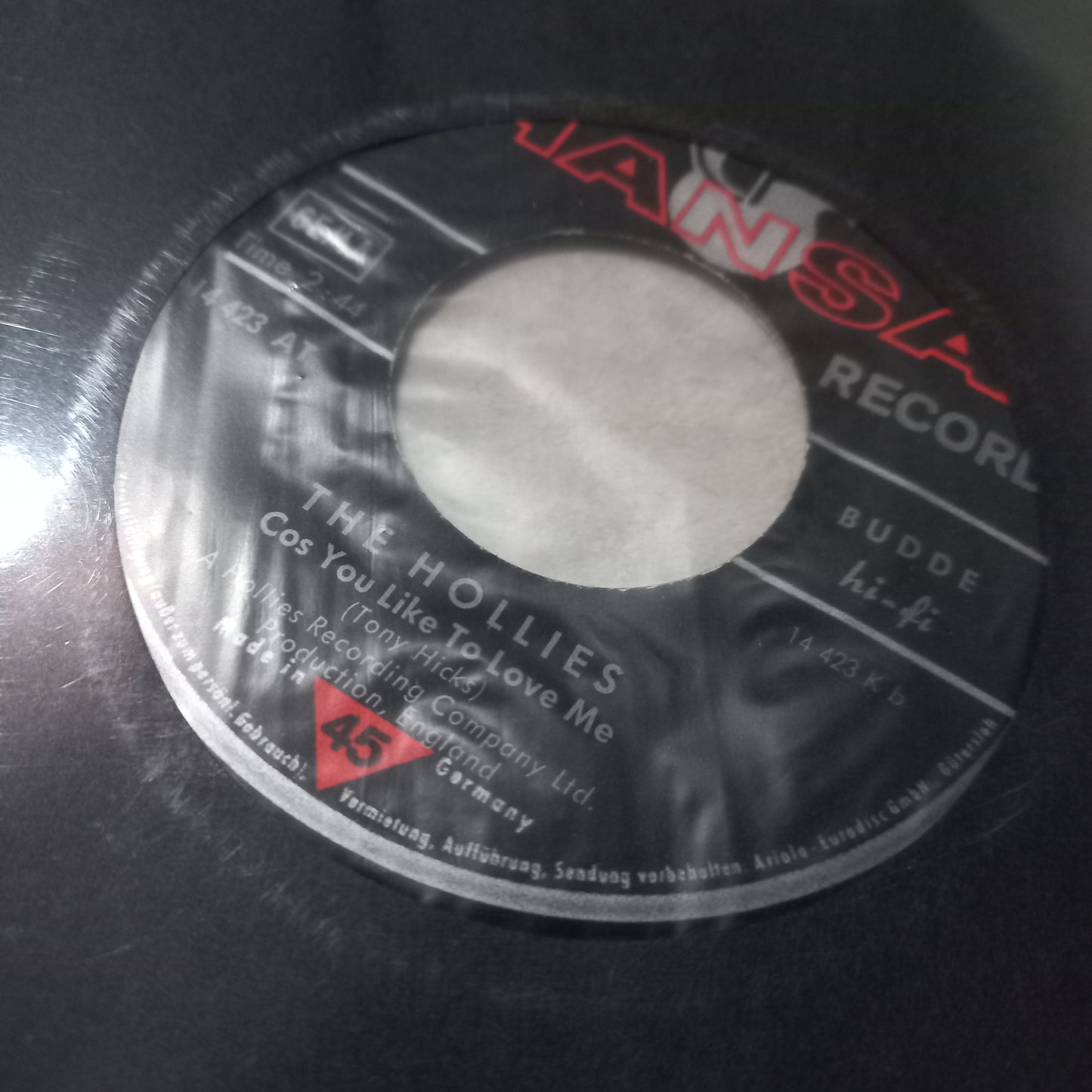 The Hollies He Aint Heavy Hes My Brother Simple 7" 2da. Mano VG+