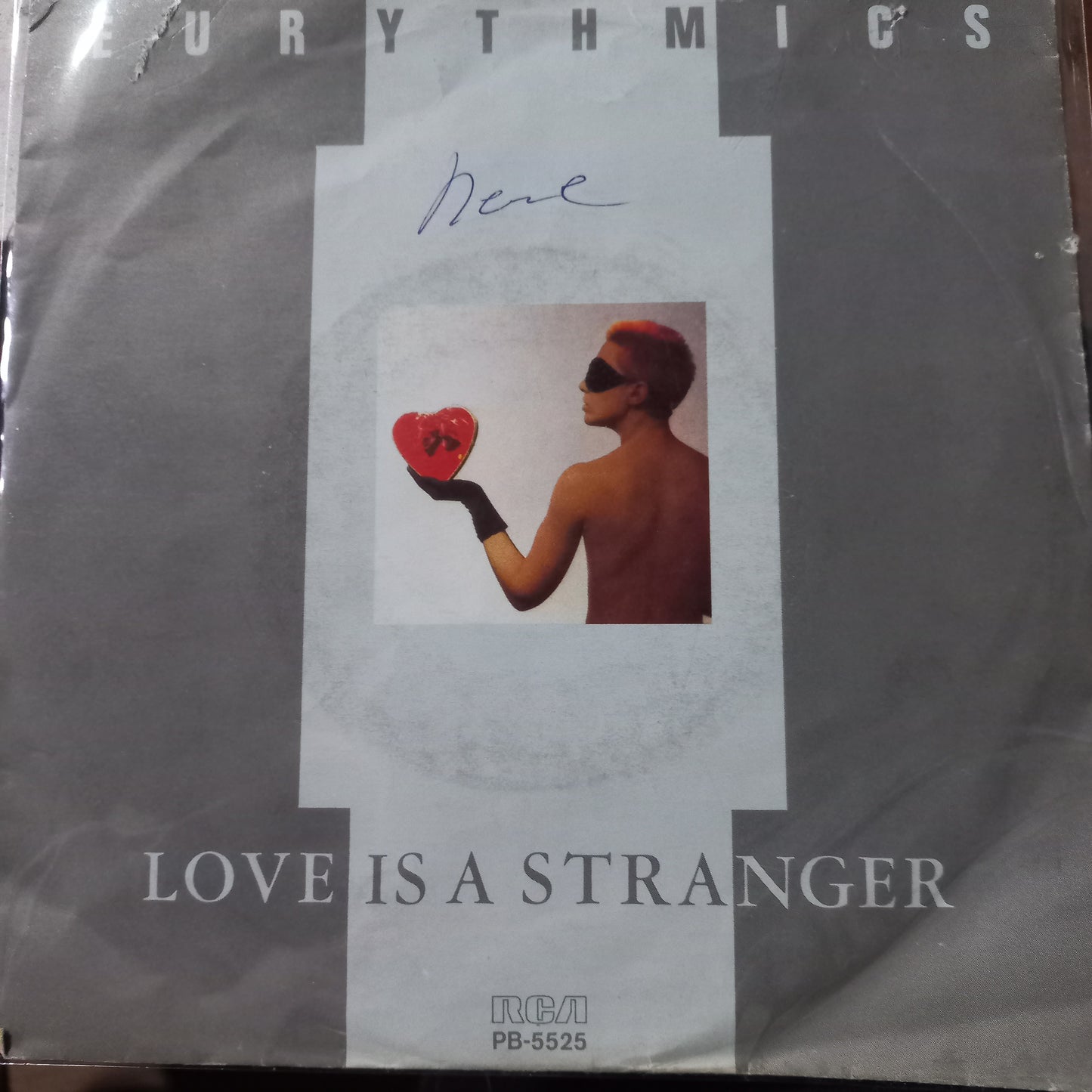 Eurythmics Love is Stranger Simple 7" 2da. Mano VG+