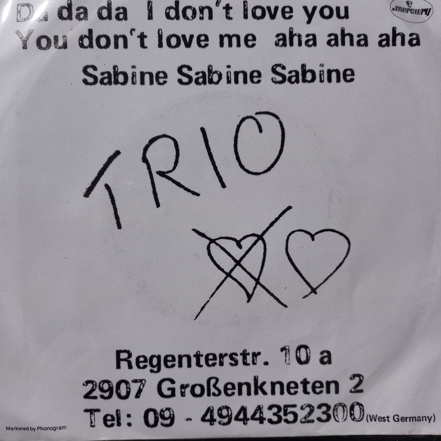 Trio Da DA DA Simple 7" 2da. Mano VG+