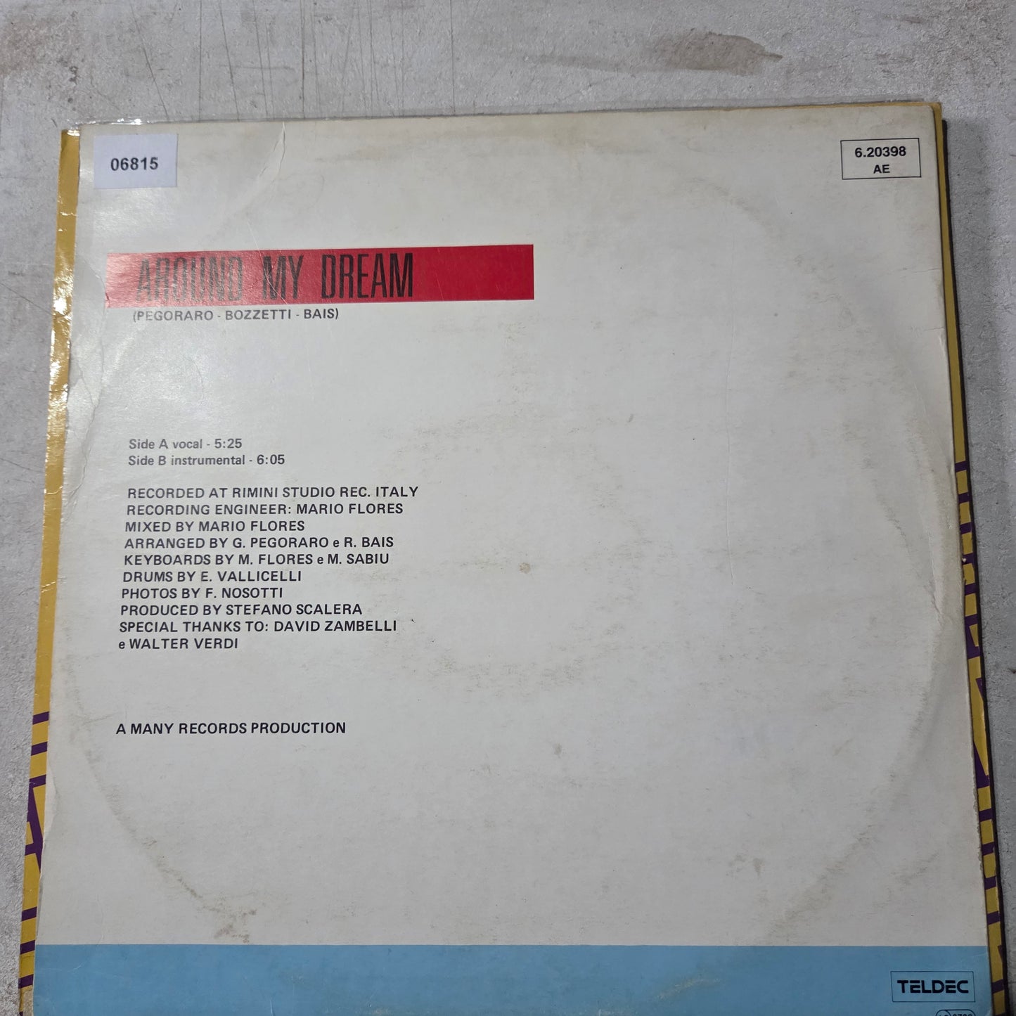 Silver Pozzolli Around My Dream Maxi De Epoca VG+