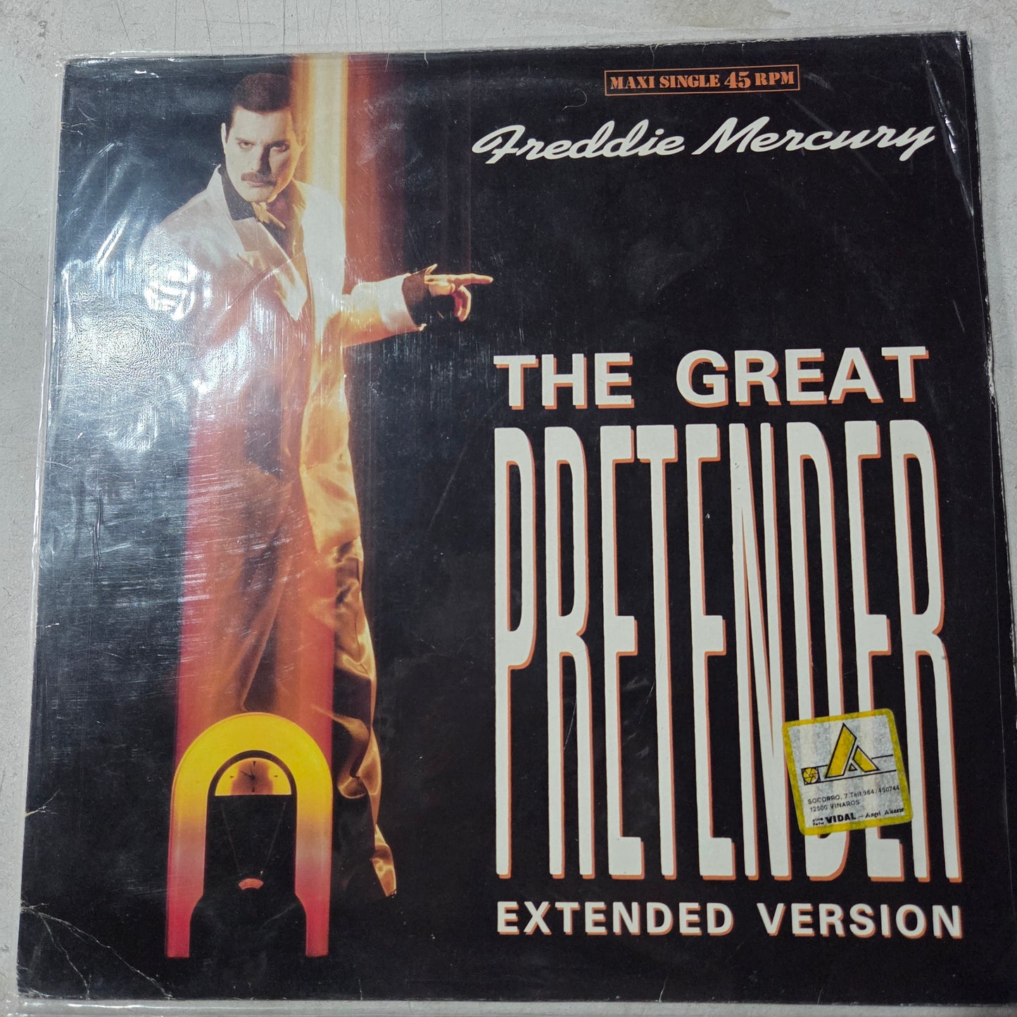 Freddy Mercury The Great Pretender Maxi De Epoca VG+