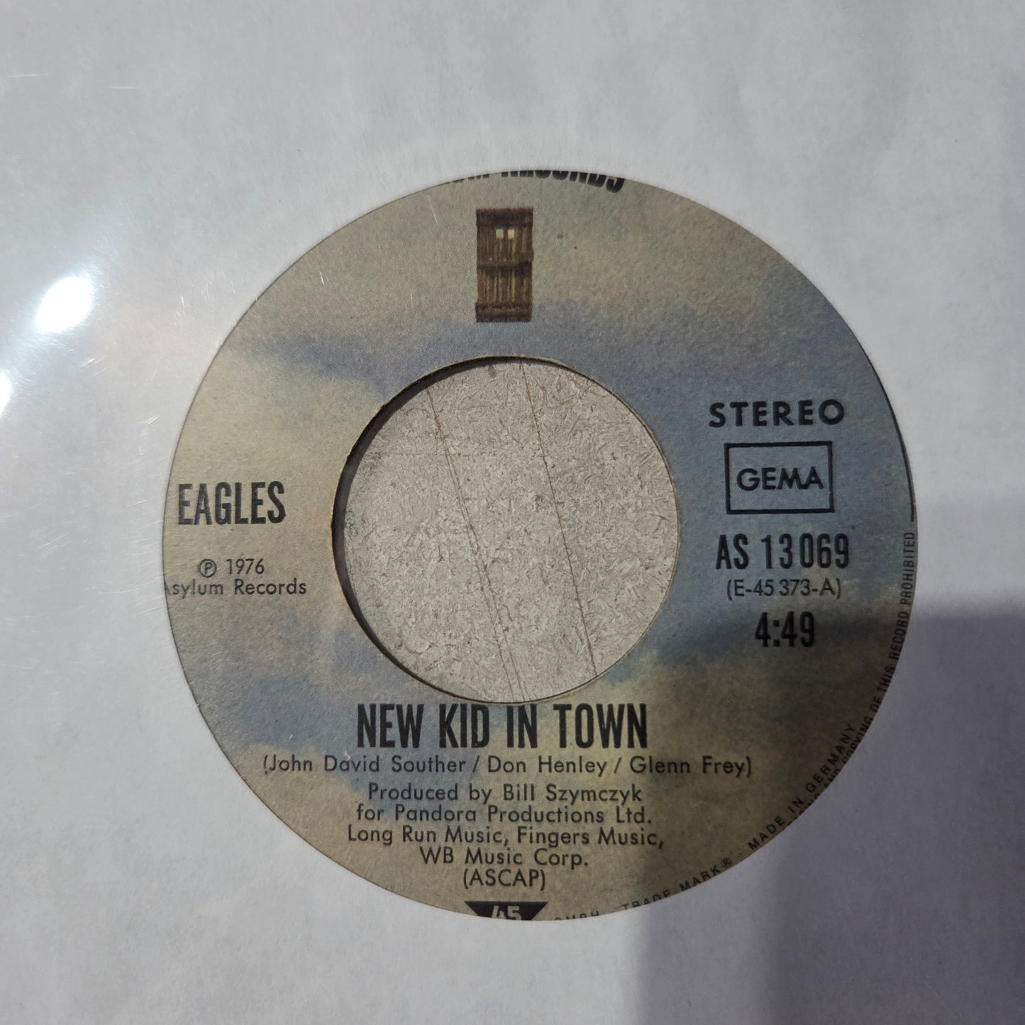 The Eagles New Kid In Town Simple 7" 2da. Mano VG+