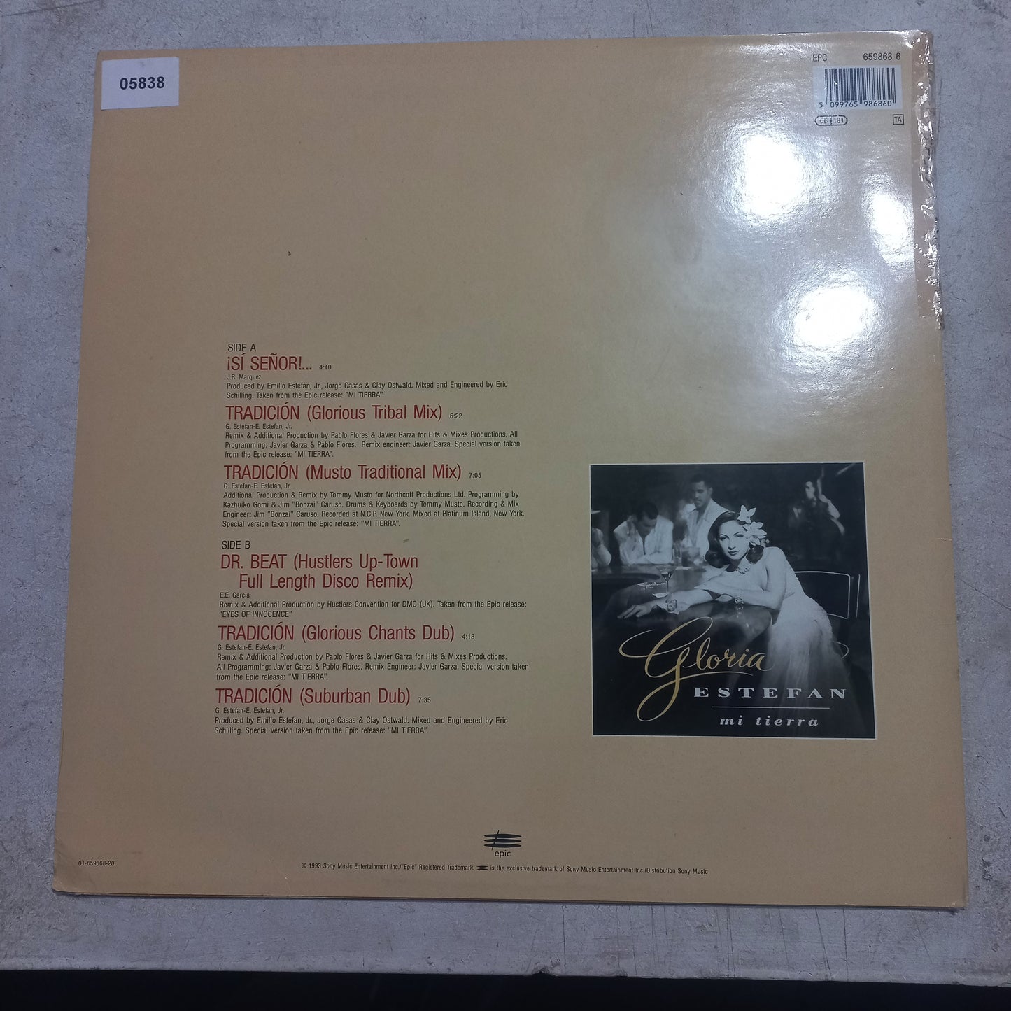 Gloria Estefan Si Señor Maxi De Epoca VG+