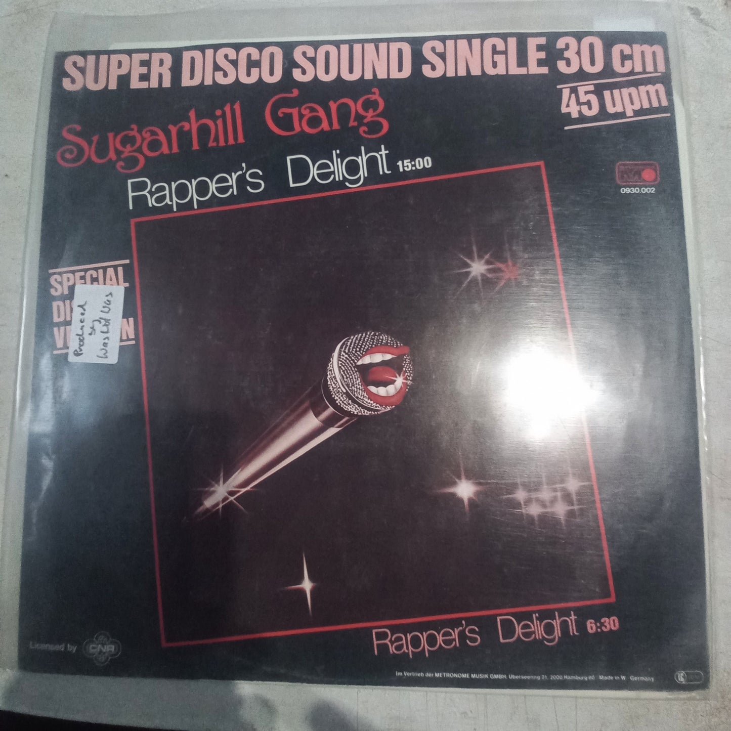 SugarHill Gang Rappers Delight Maxi de Epoca VG+
