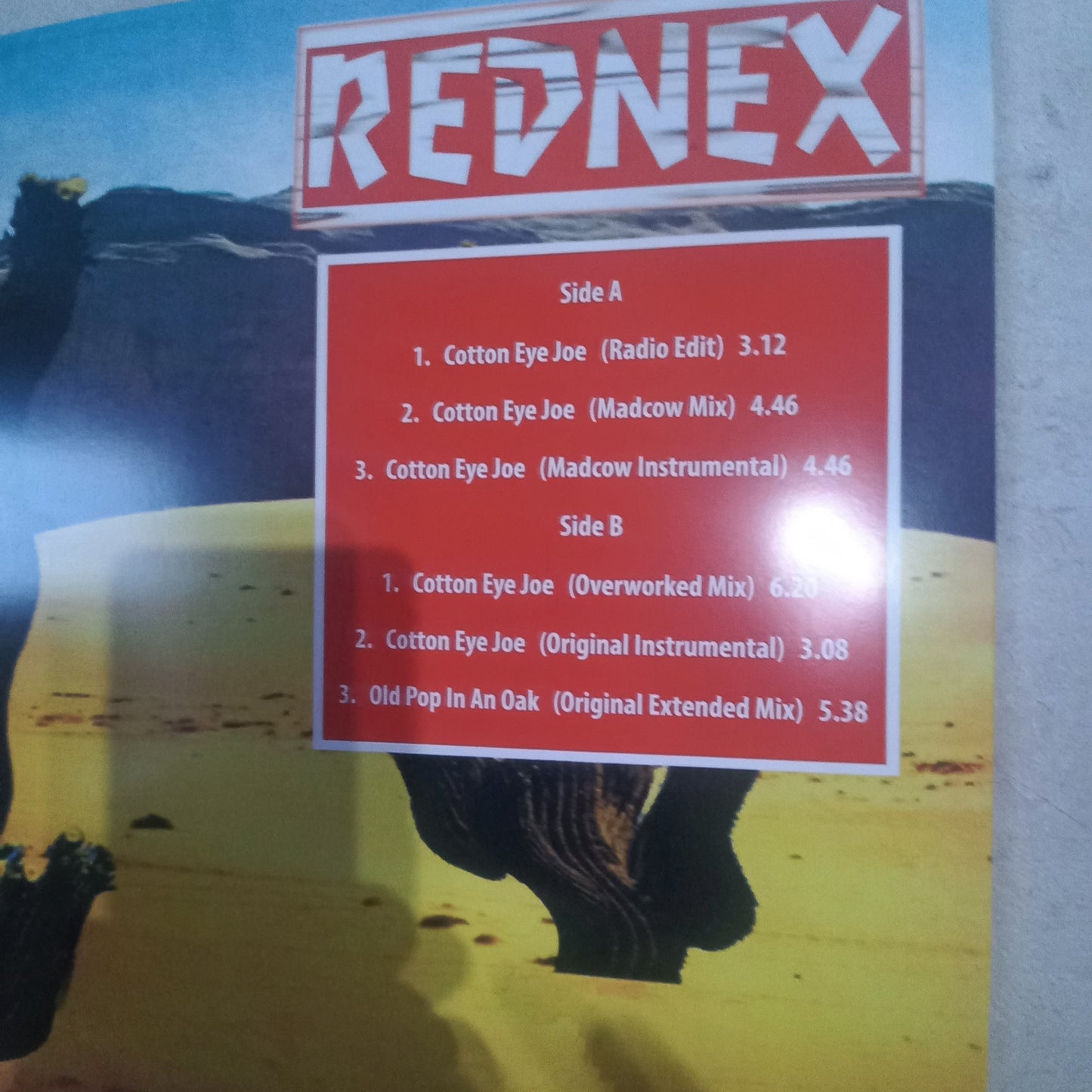 Rednex Cotton Eye Joe Maxi Near Mint Inmaculado Estado Disco y Tapa