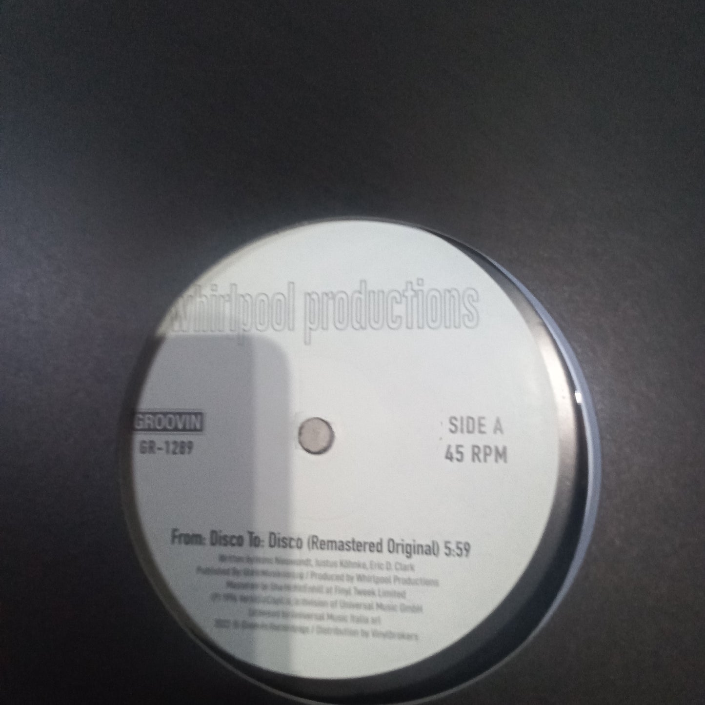 Whirpool Production From Disco to Disco Maxi Near Mint Inmaculado Estado Disco y Tapa