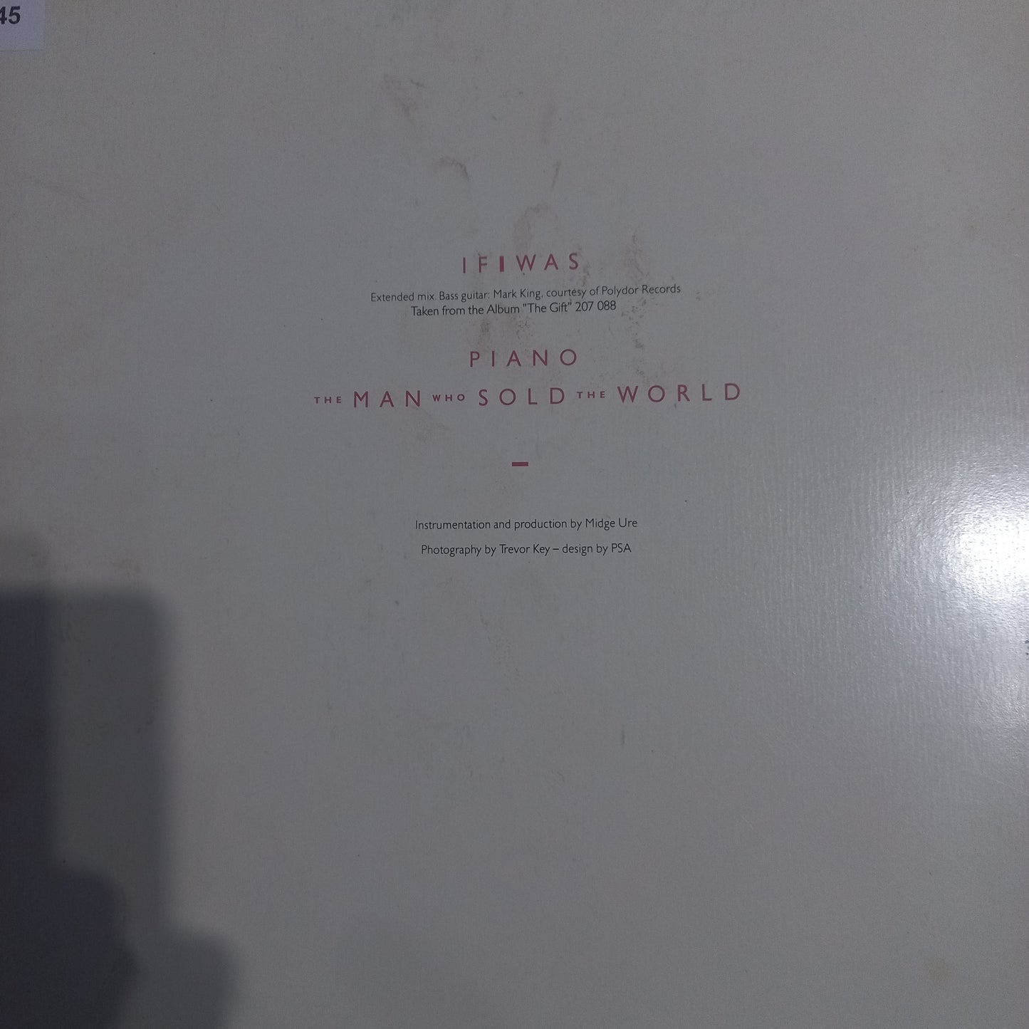 Midge Ure If i Was Maxi de Epoca VG +