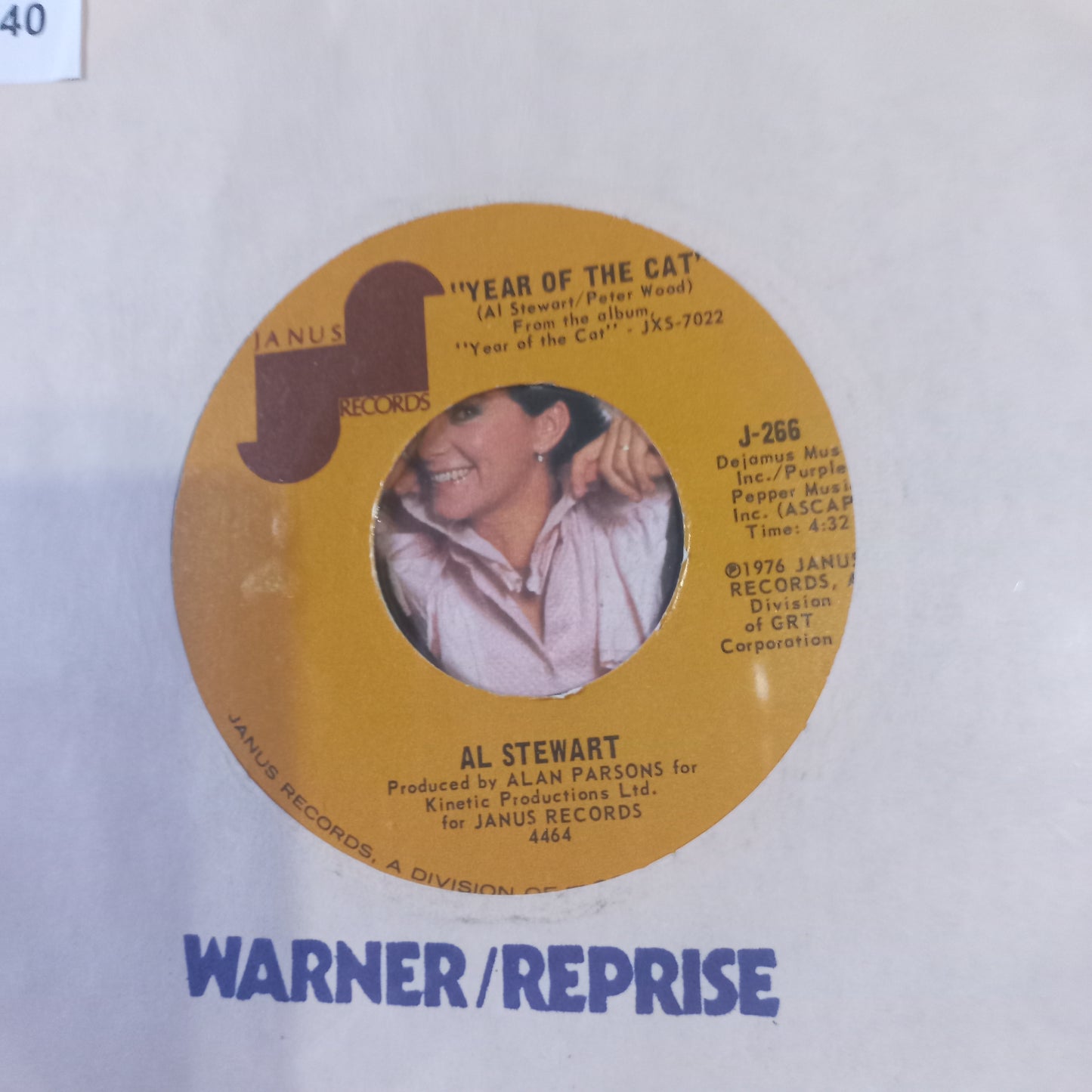 Al Stewart The Year Of The Cat Simple 7" Vg+ De Epoca