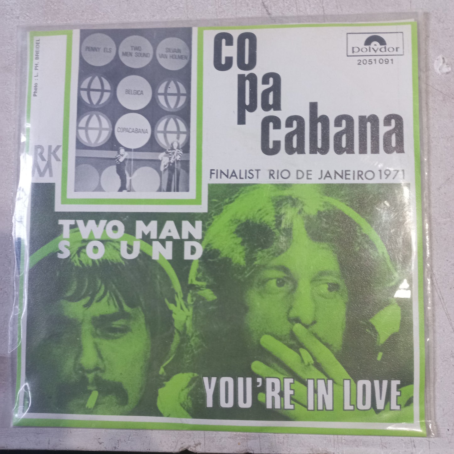 Two Man Sound Copacabana Simple 7" Vg+ De Epoca