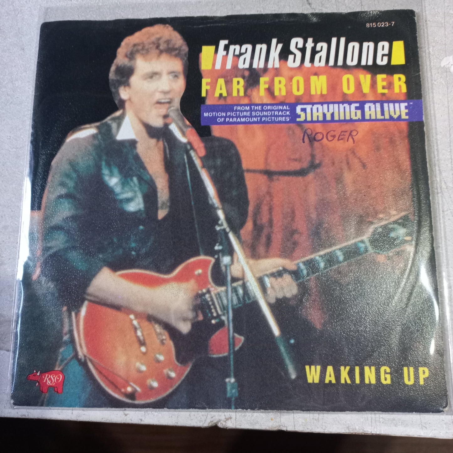 Frank Stallone Far From Over Simple 7" Vg+ De Epoca