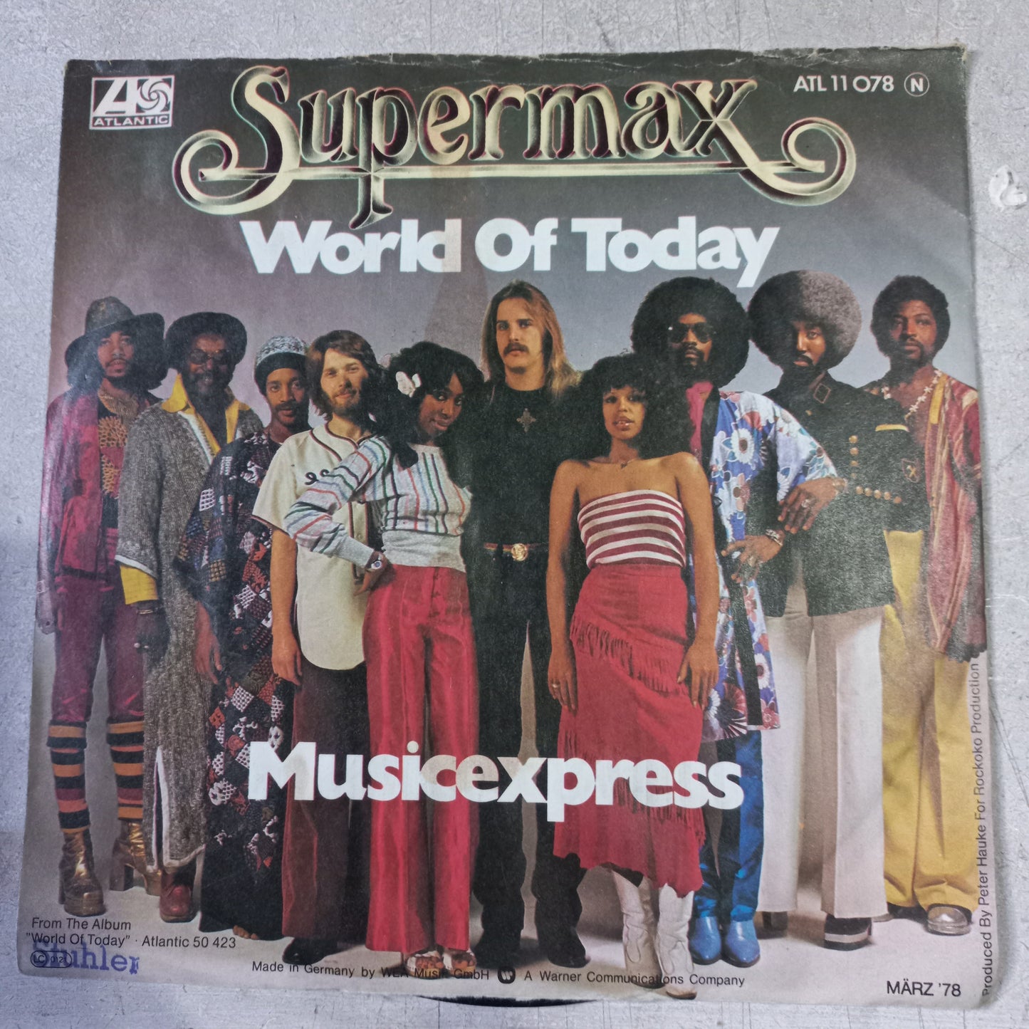 Supermax World Of Today Simple 7" Vg+ De Epoca