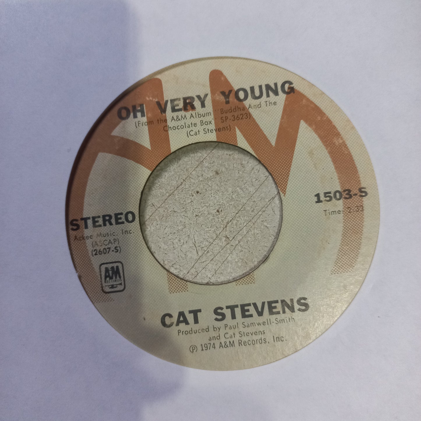 Cat Stevens Oh Very Young Simple 7" Vg+ De Epoca