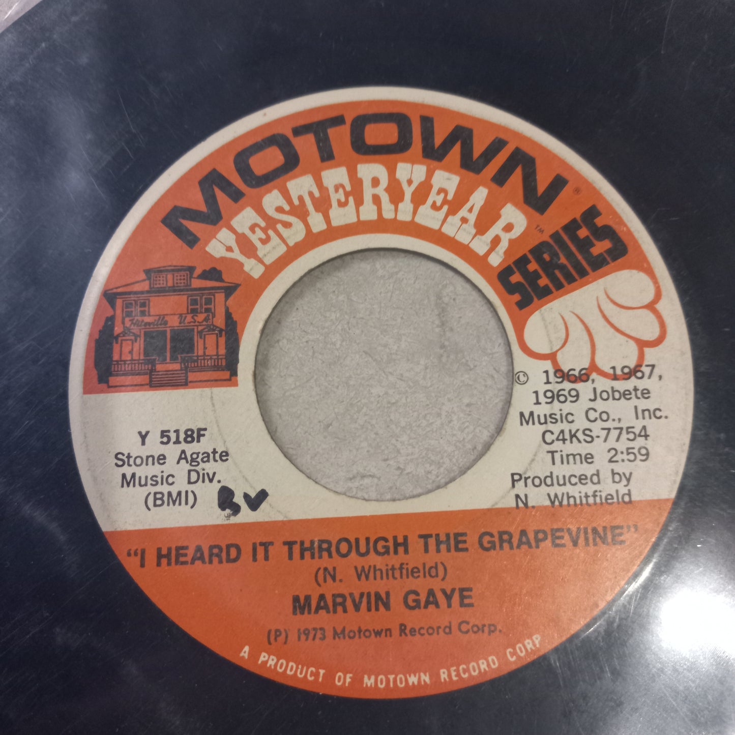 Marvin Gay I Heard It Through The Grapevine Simple 7" Vg+ De Epoca