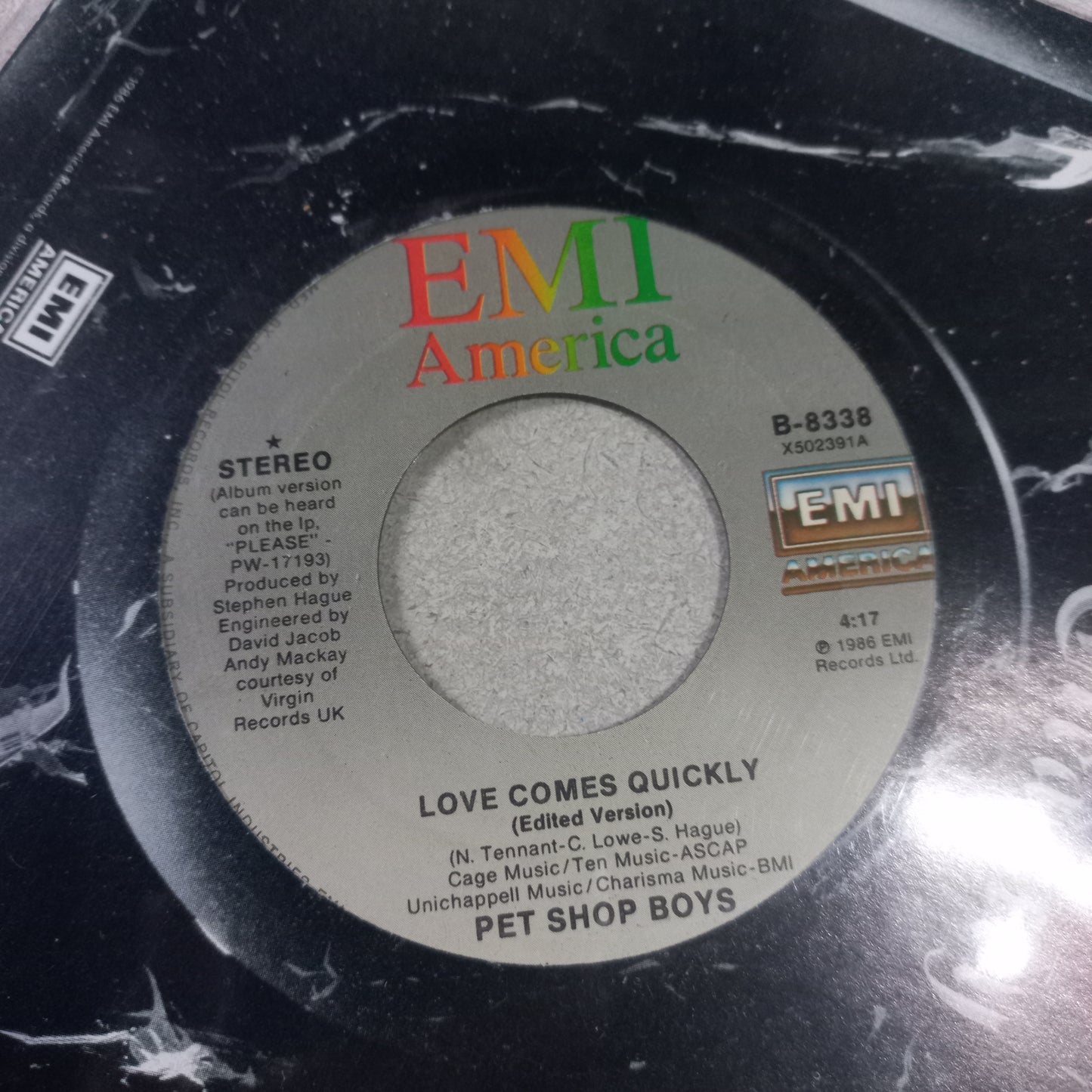 Pet Shop Boys Love Comes Quickly Simple 7" Vg+ De Epoca