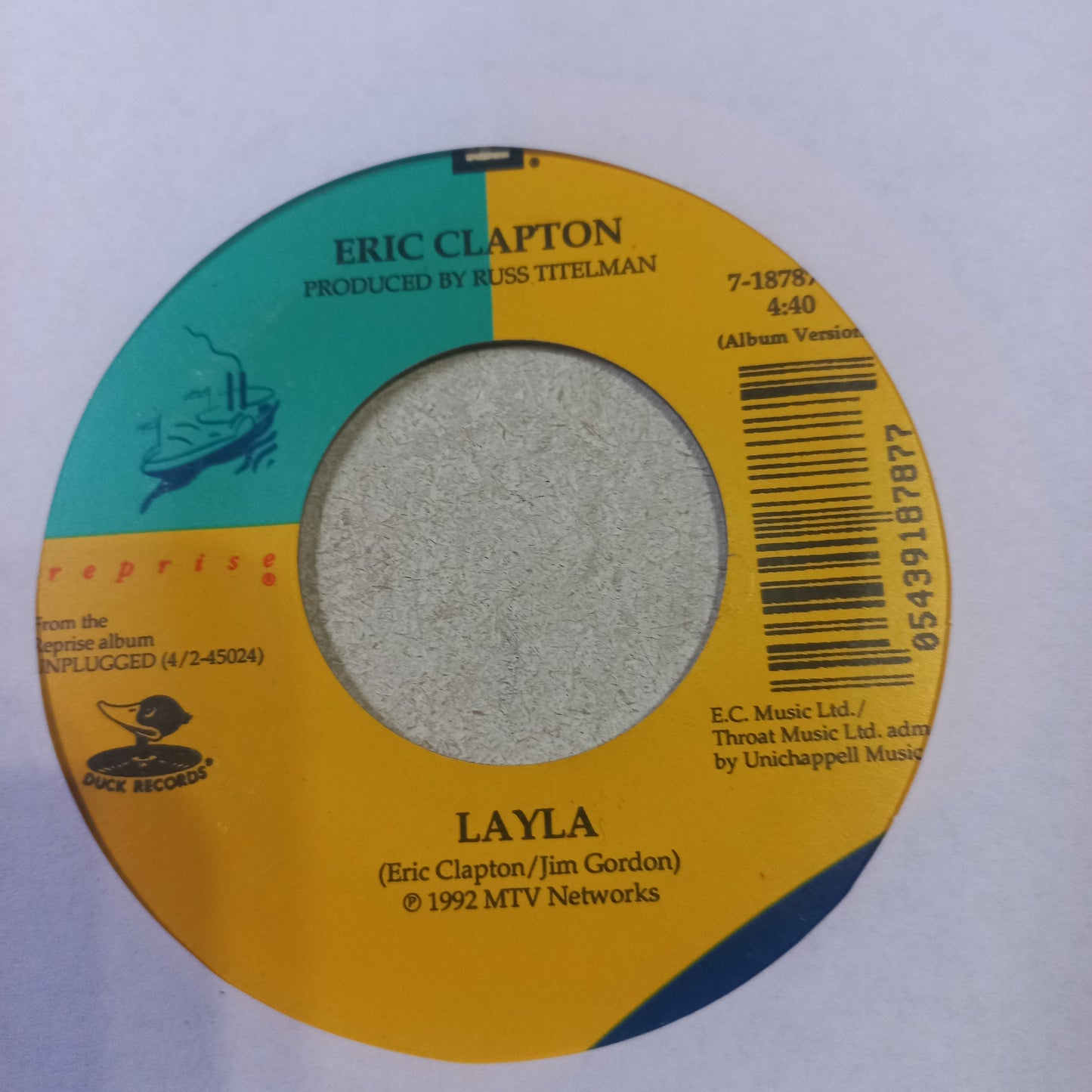 Eric Clapton Layla Simple 7" Vg+ De Epoca