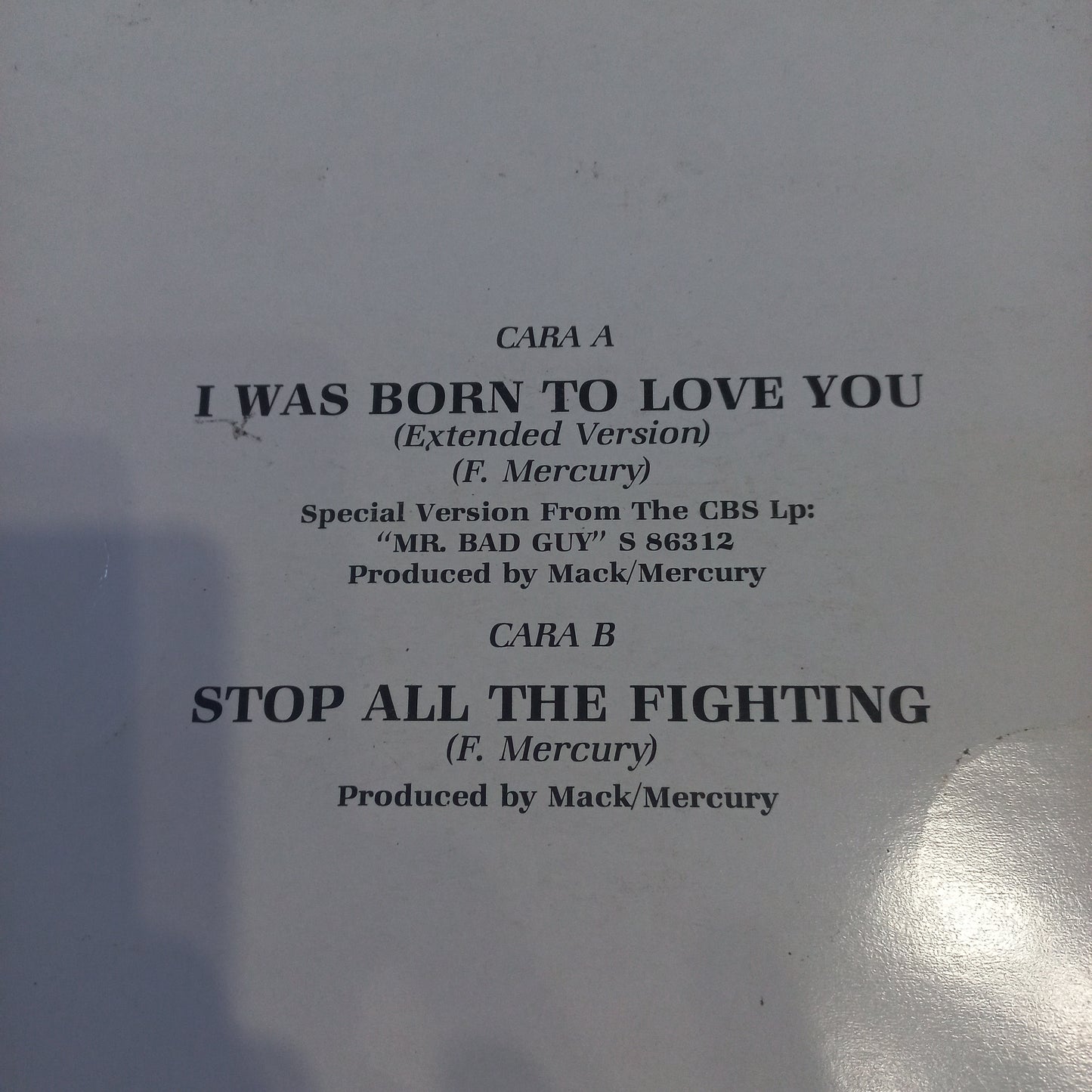 Freddy Mercury I Was Born to Love You Maxi VG+ De Epoca